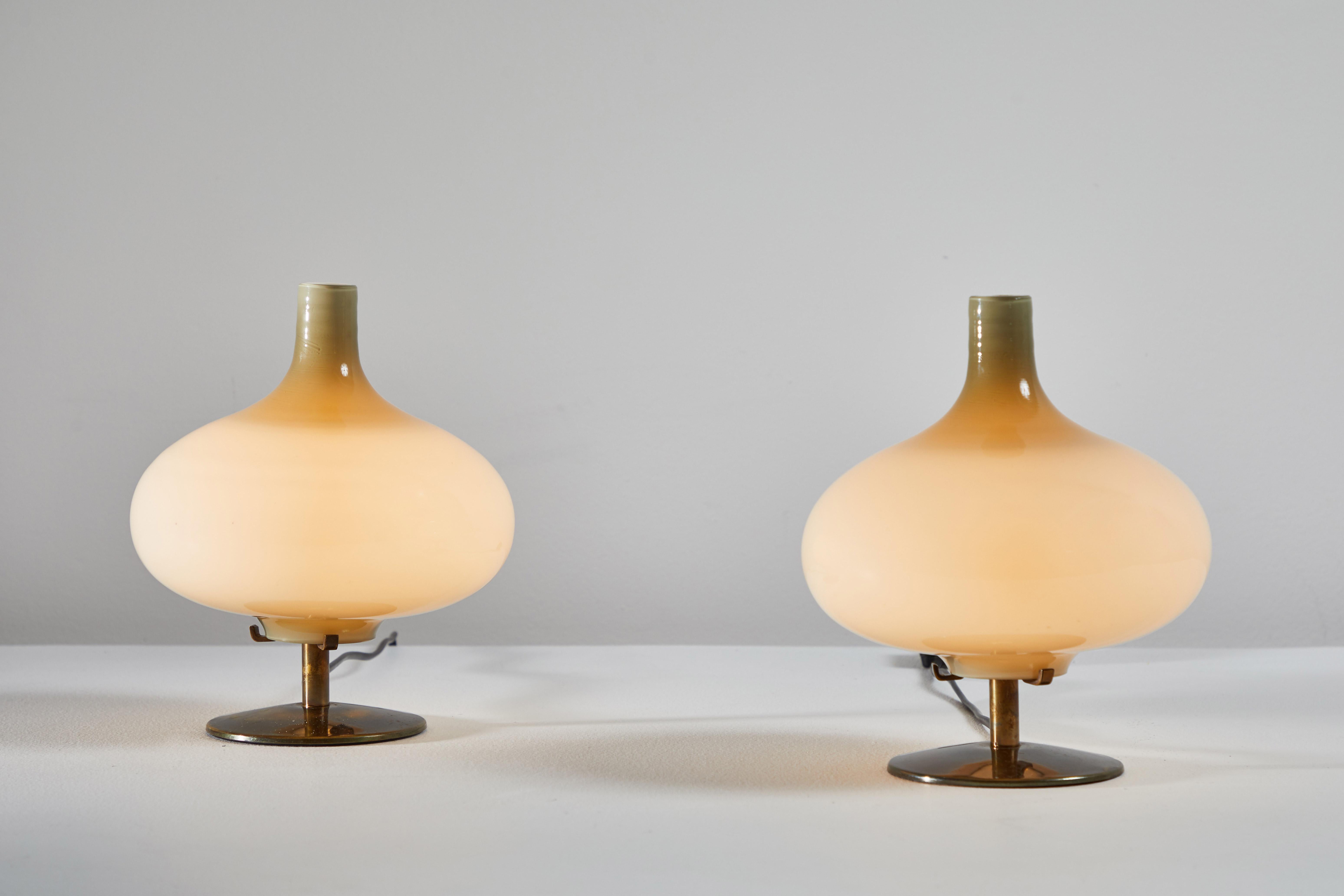 Italian Pair of Table Lamps by Annig Sarian