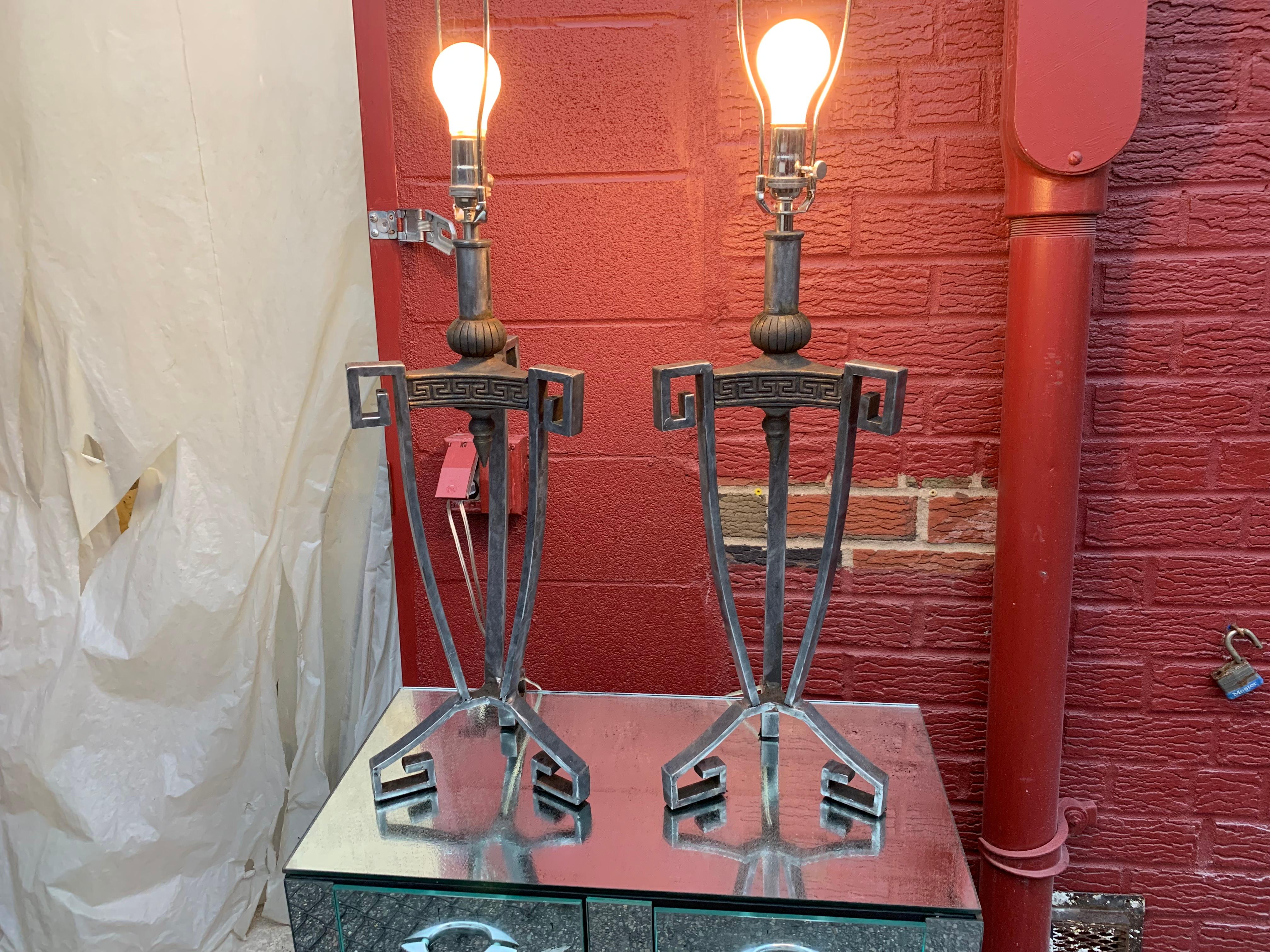 Pair of Table Lamps by Arturo Pani In Good Condition For Sale In Bronx, NY