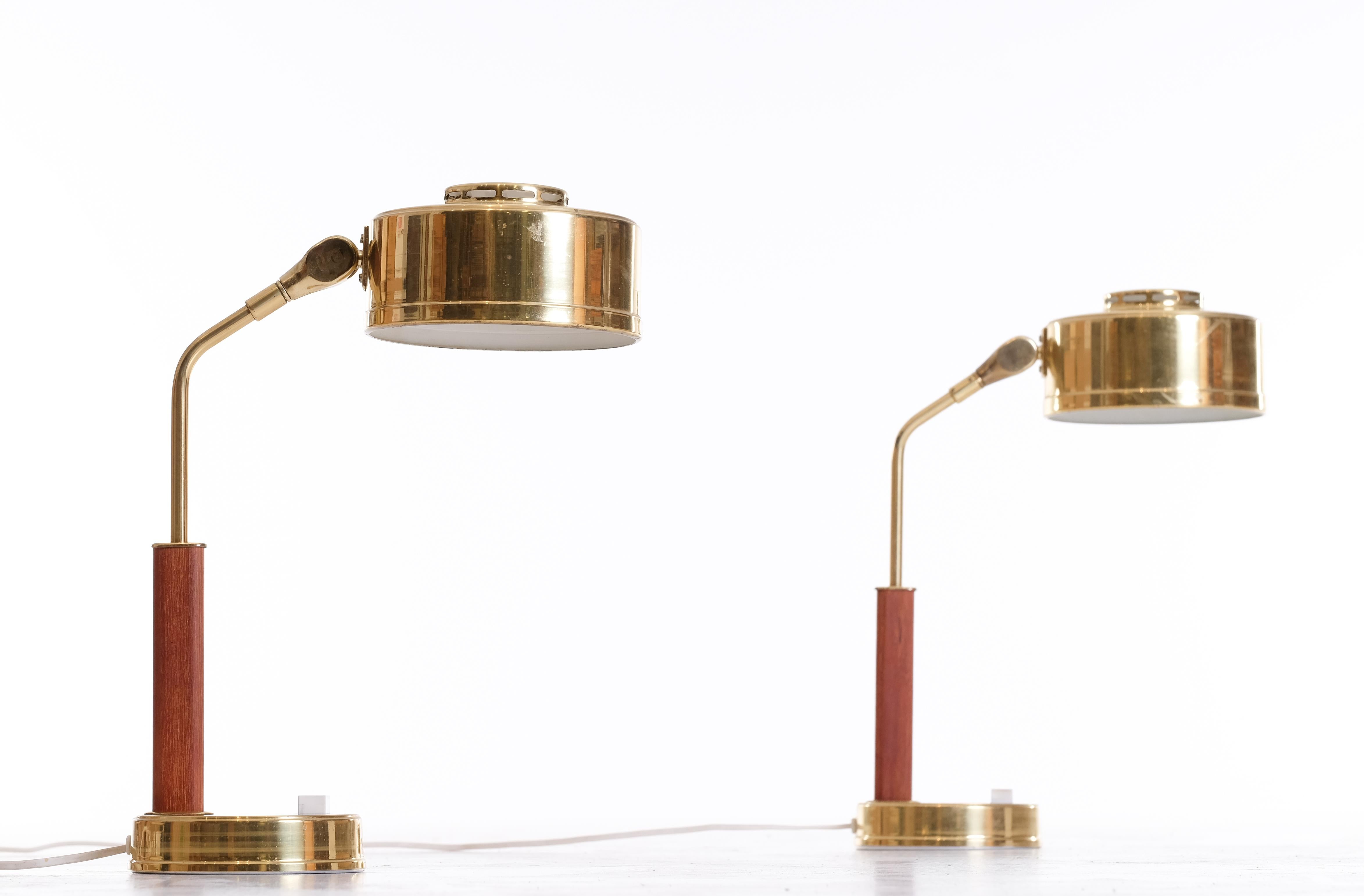 Pair of Table Lamps by Bäcklunds Järn & Smide, Sweden, 1960s For Sale 2