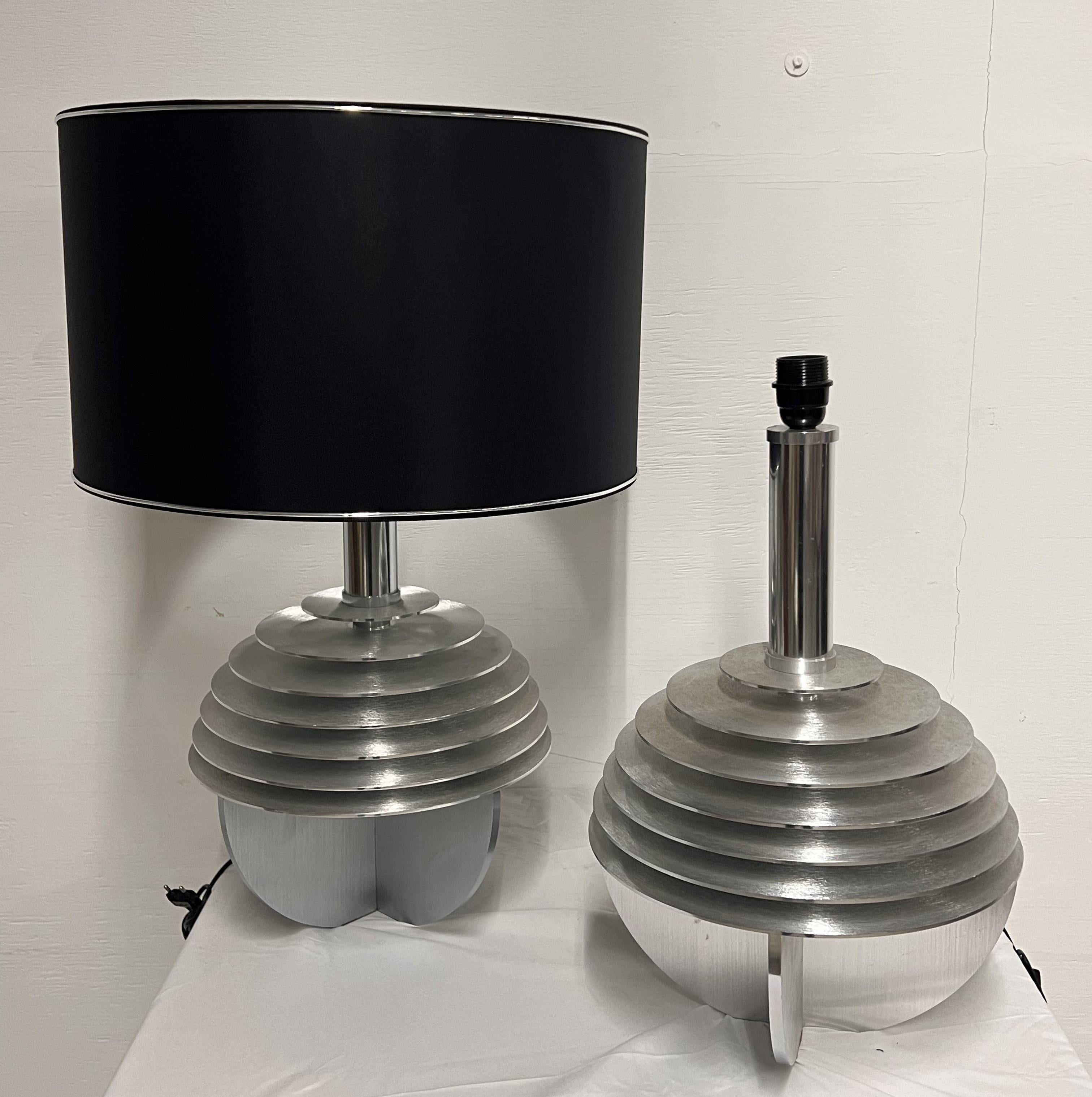 Métal Paire de lampes de table de Banci en vente