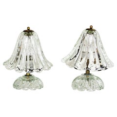 Pair of table lamps by Barovier 
Tosso – 1940