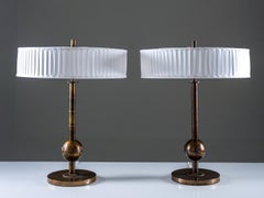Pair of Table Lamps by Böhlmarks, Sweden, 1930s