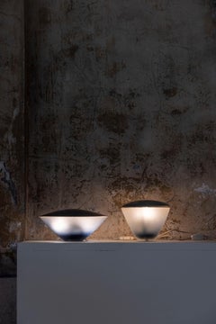 Pareja de lámparas de sobremesa de C. Emanuele Ponzio para Venini, años 60