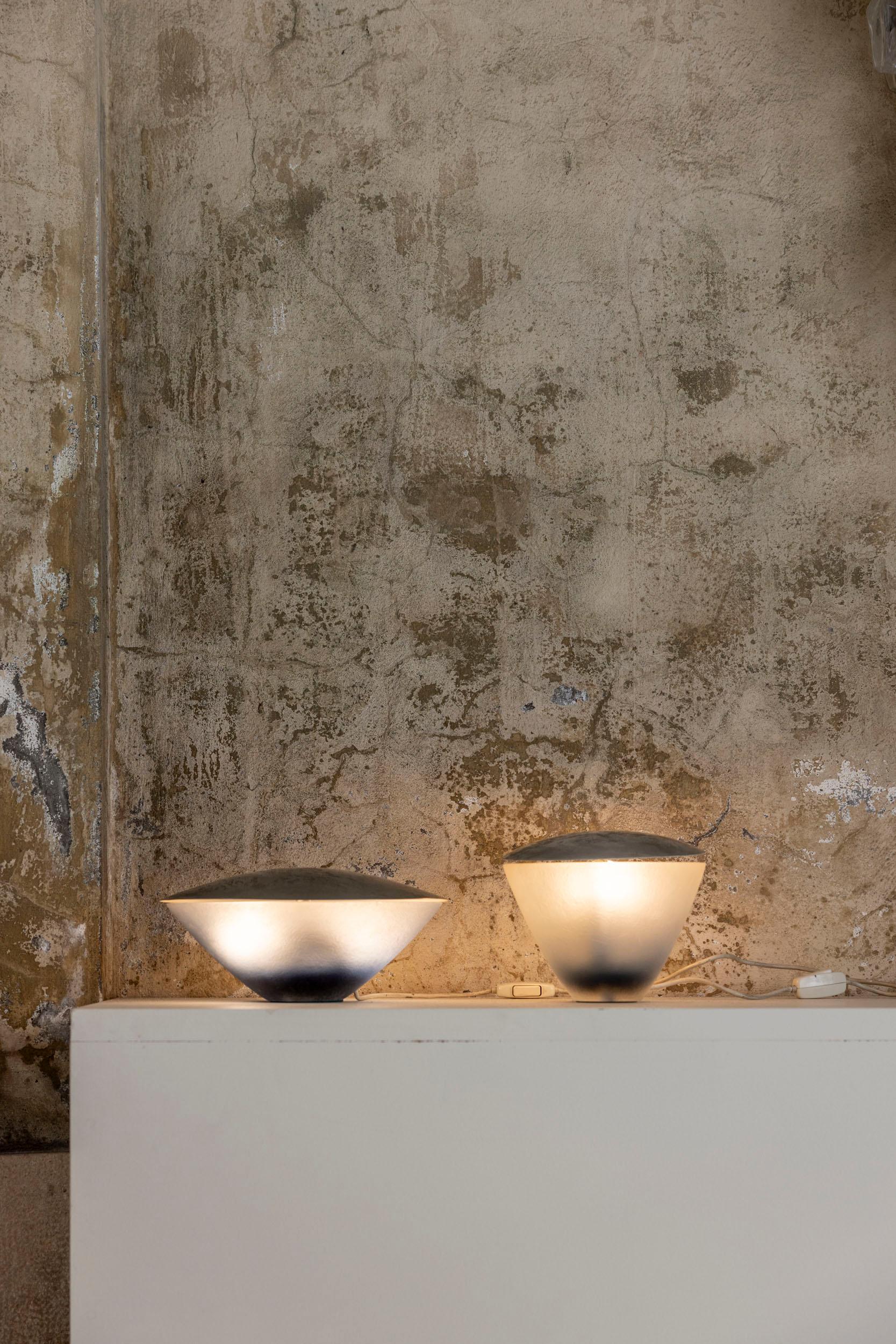 Italian Pair of table lamps by C. Emanuele Ponzio for Venini, 1960s
