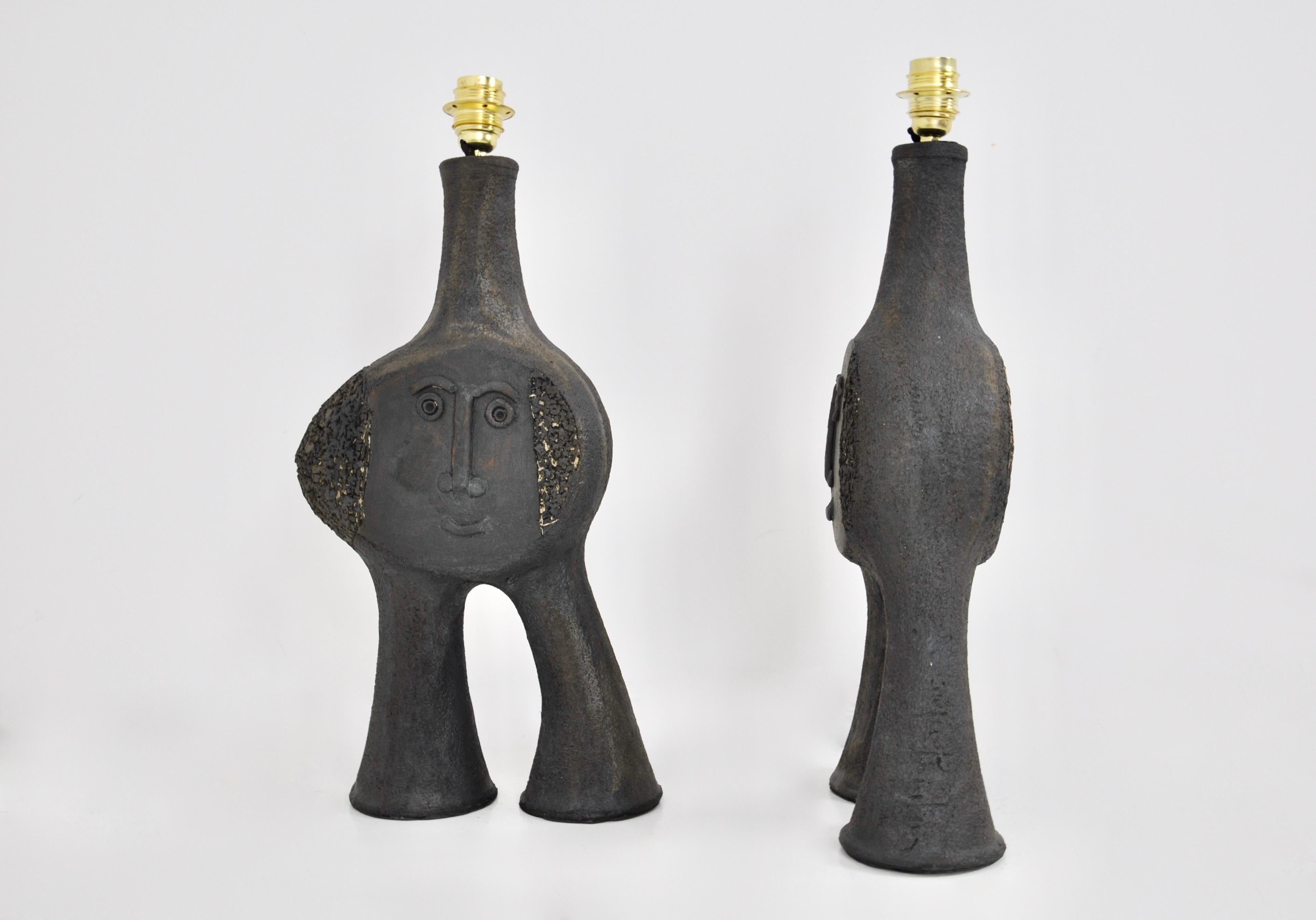 Late 20th Century Pair of Table Lamps by Dominique Pouchain For Sale
