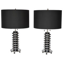 Vintage Pair of Table Lamps by Donald Deskey