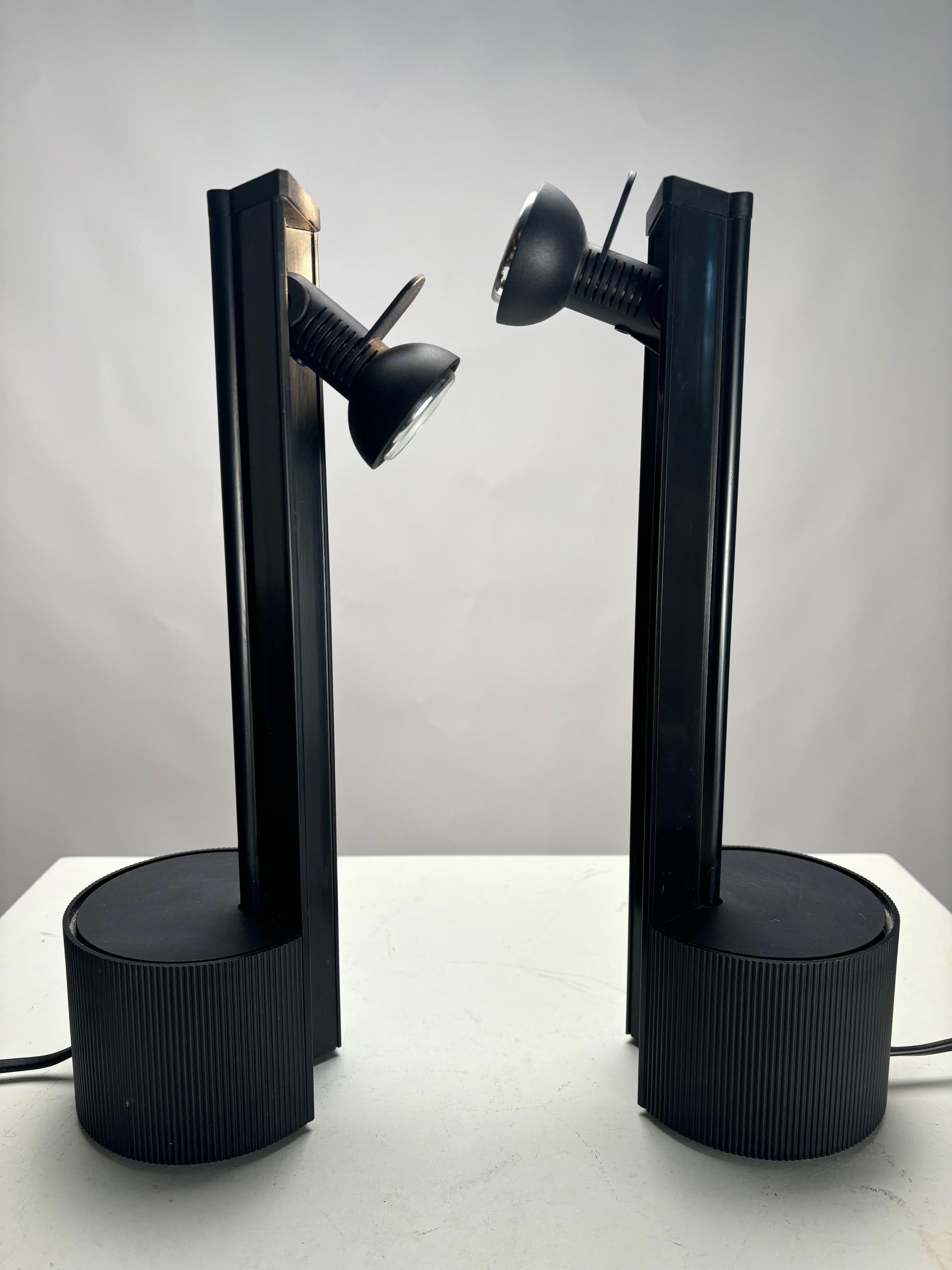 Paire de lampes de table par Franco Albini pour Sirrah, modèle Colibrì, Italie en vente 2