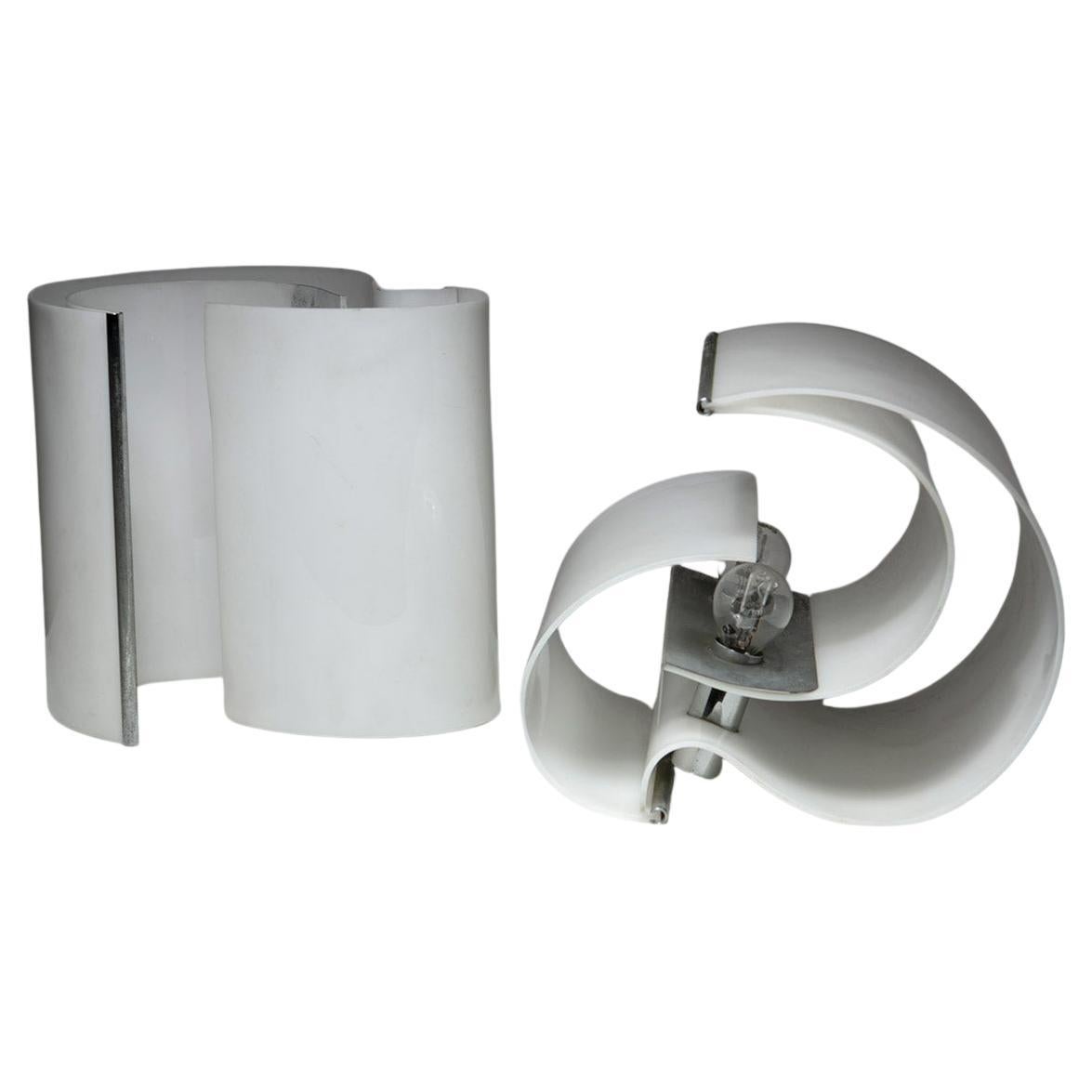 Paar Tischlampen von Franco Mazzucchelli Tartaglino für Stilnovo, Italien 1969