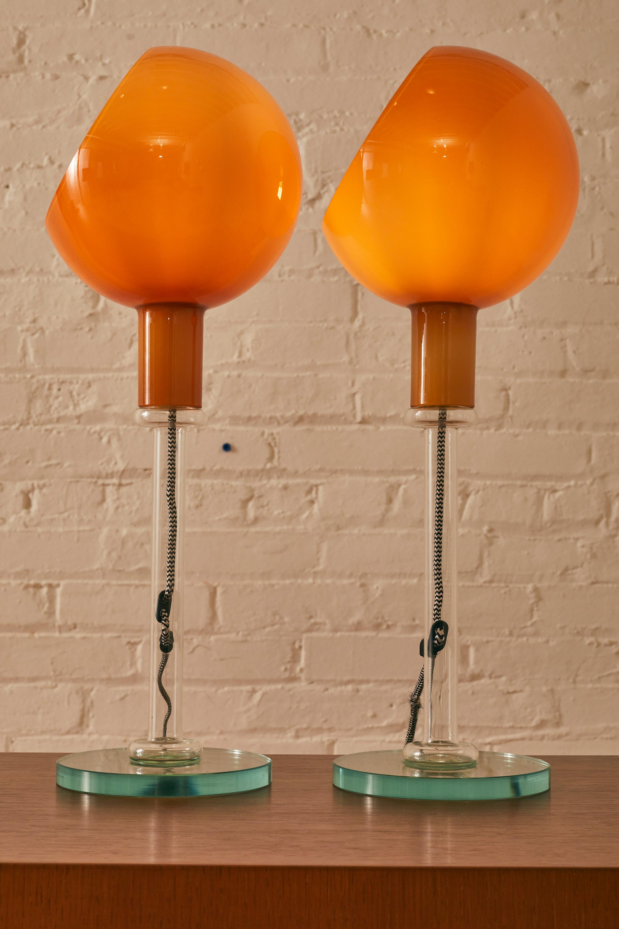 Pair of Table Lamps by Gae Aulenti and Piero Castiglioni, 'Model 2658' In Good Condition In Long Island City, NY
