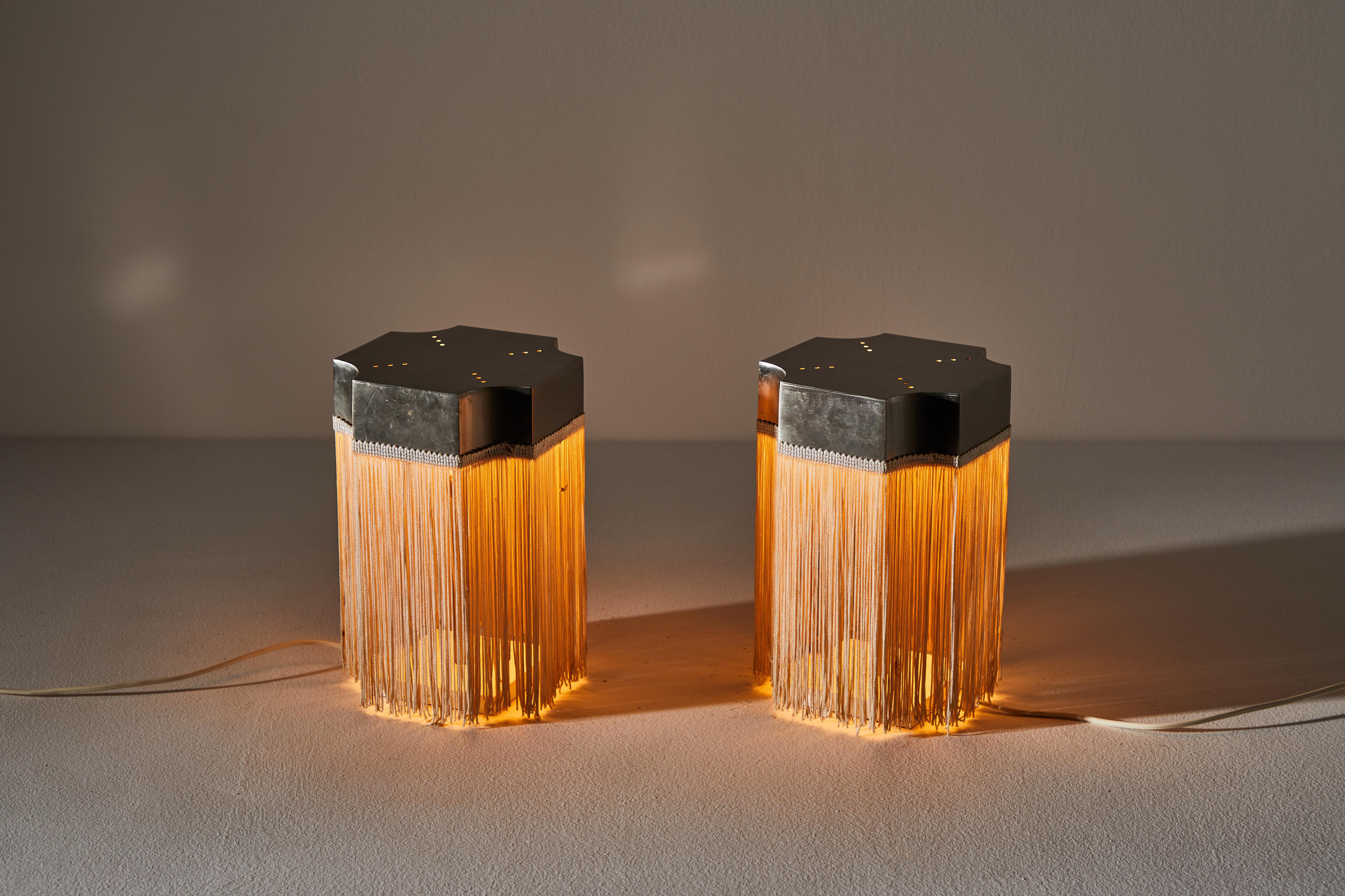 Italian Pair of Table Lamps by Gianfranco Frattini