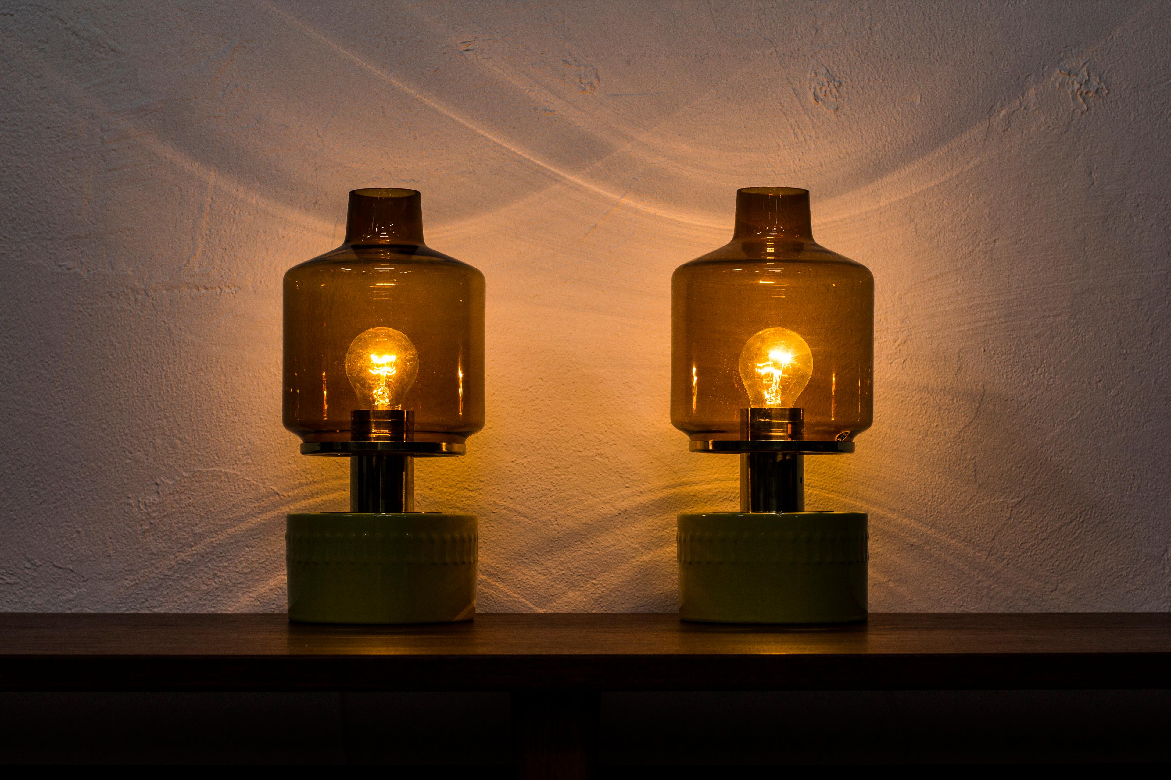 Pair of Table Lamps by Hans Agne Jakobsson, Sweden, 1970s 1