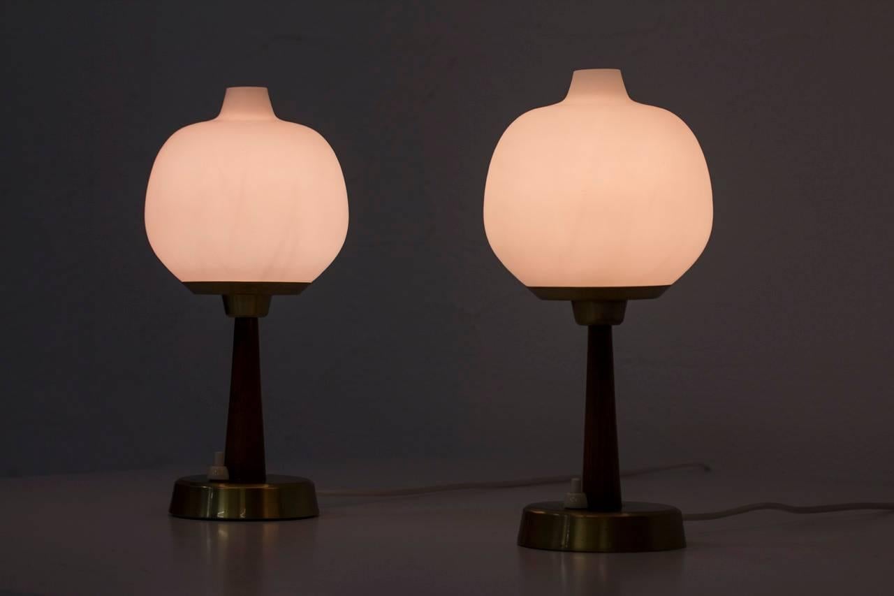 Pair of Table Lamps by Hans Bergström for Ateljé Lyktan, Sweden, 1950s 5