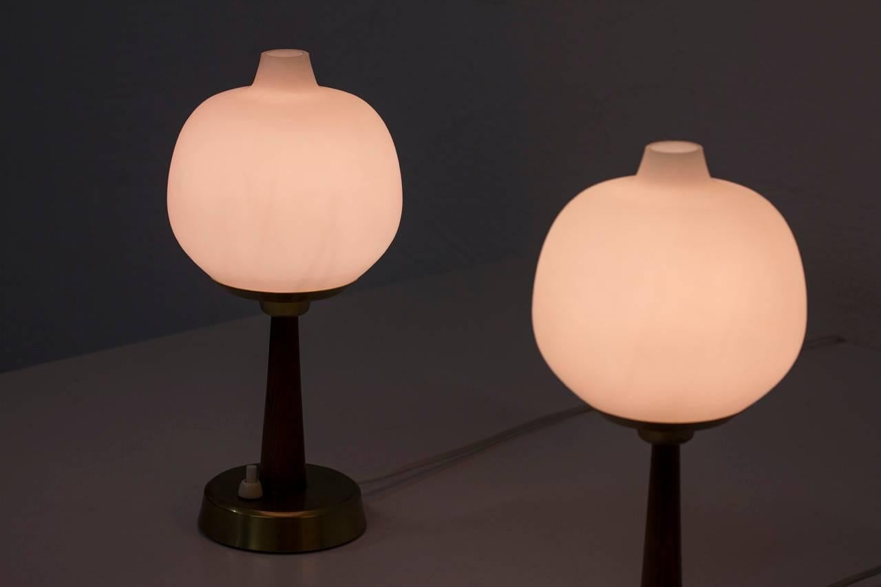 Pair of Table Lamps by Hans Bergström for Ateljé Lyktan, Sweden, 1950s 6