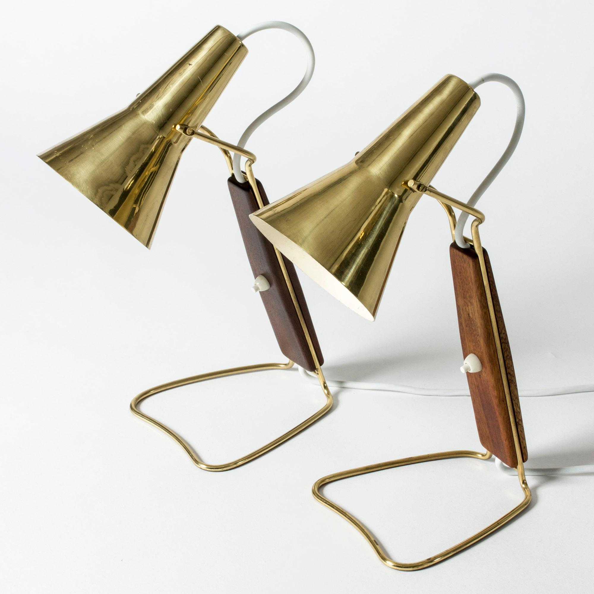 Mid-20th Century Pair of Table Lamps by Hans Bergström for ASEA, Sweden, 1950s