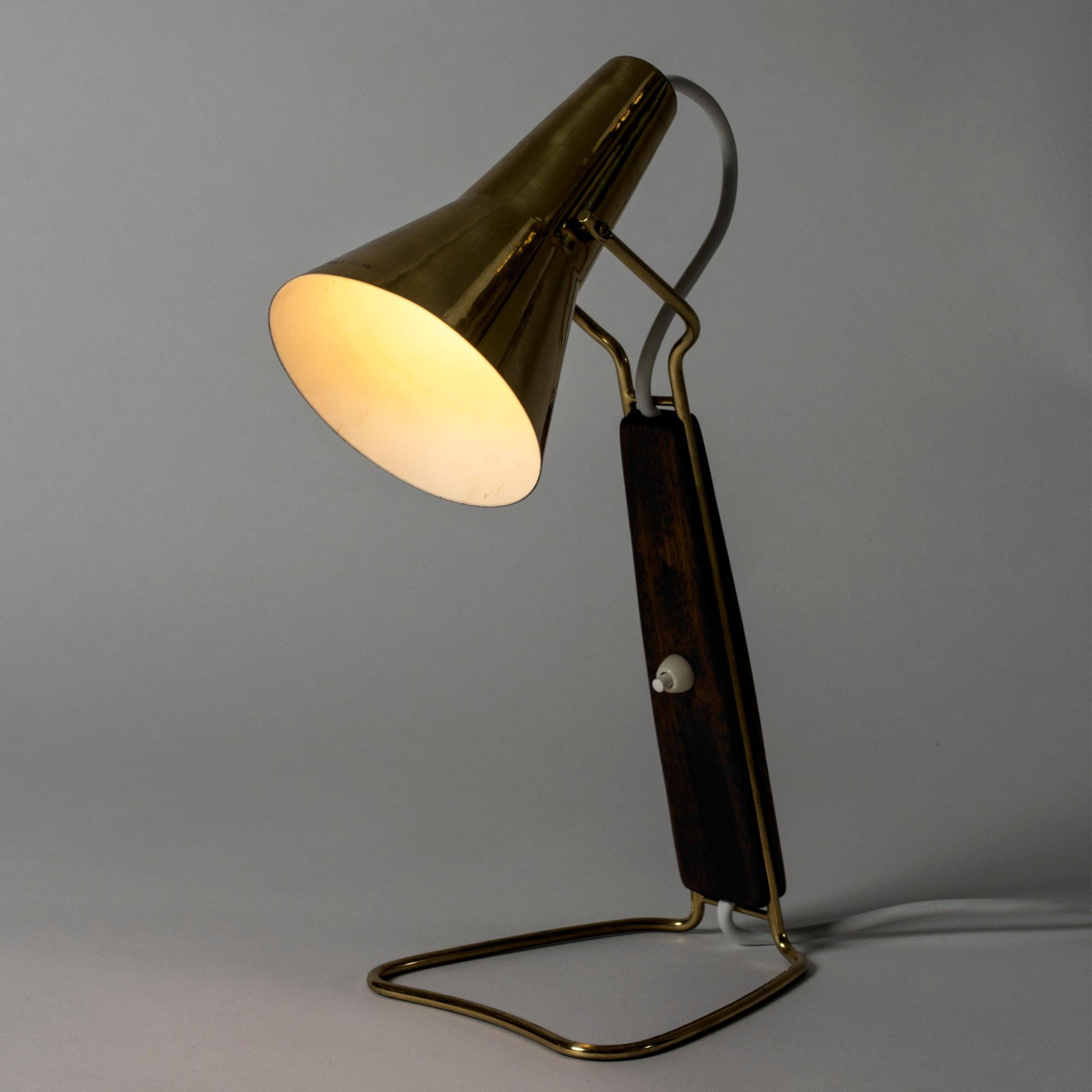 Brass Pair of Table Lamps by Hans Bergström for ASEA, Sweden, 1950s