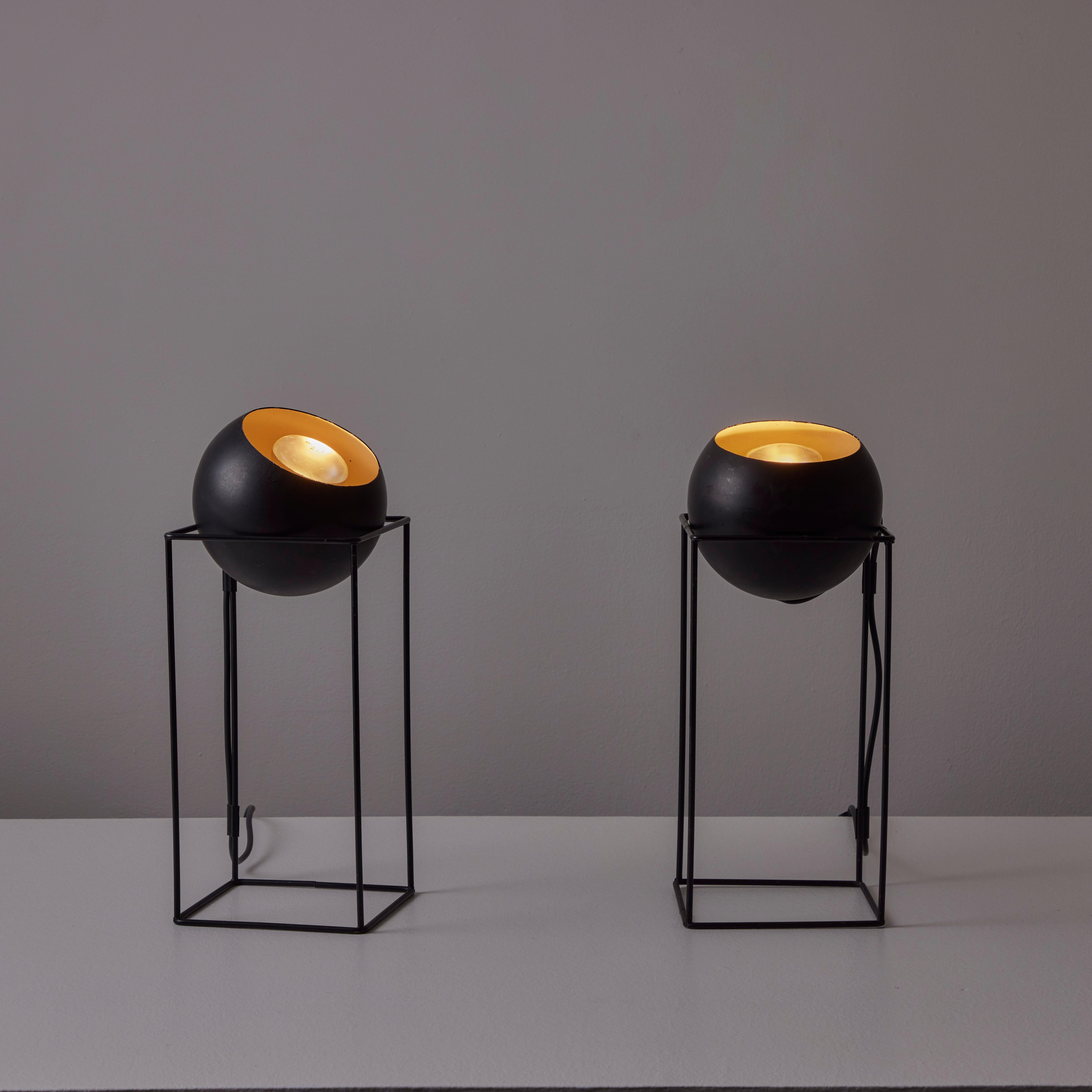 Mid-Century Modern Pair of Table Lamps by Harry Gitlin for Raymor For Sale