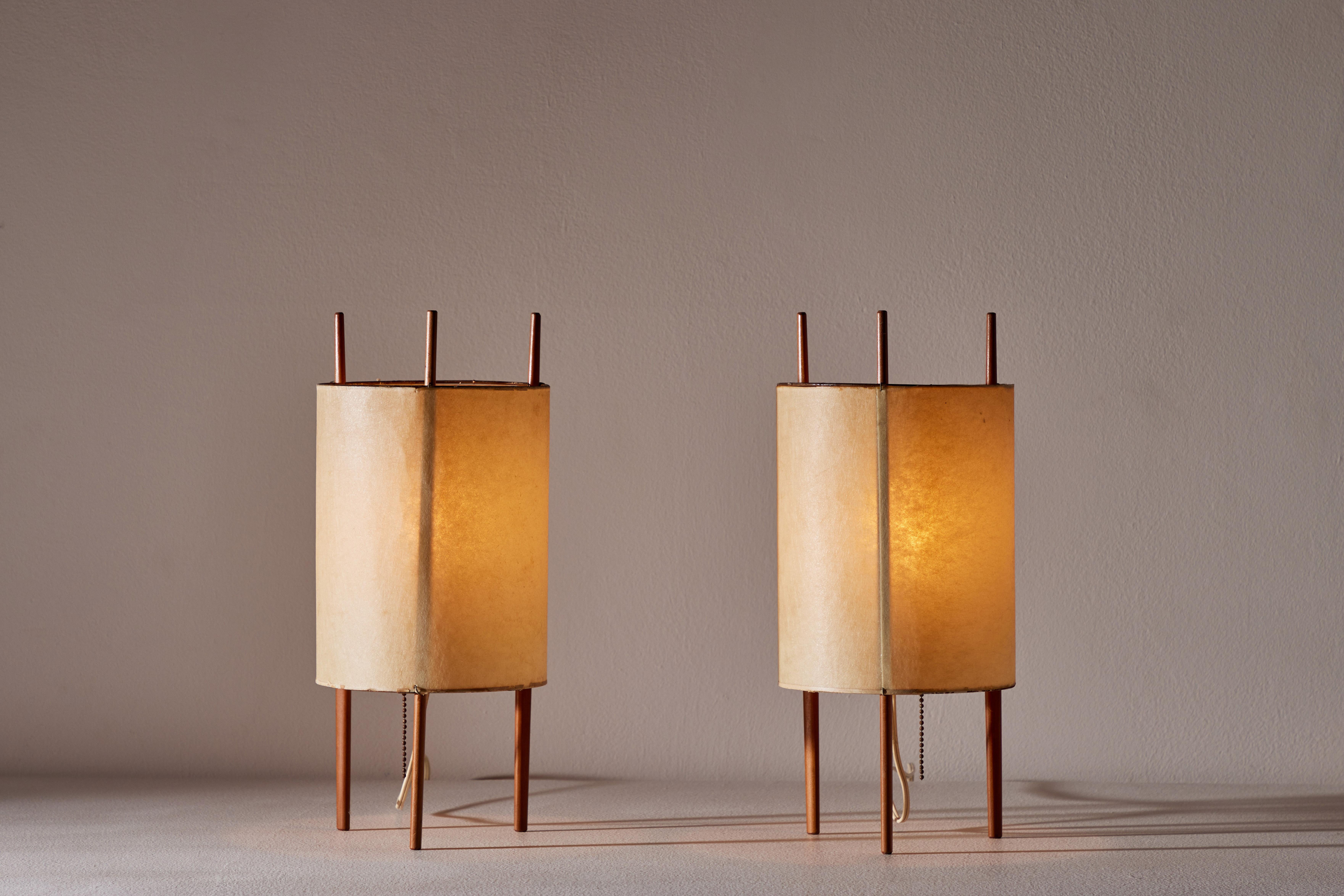 American Pair of Table Lamps by Isamu Noguchi for Knoll