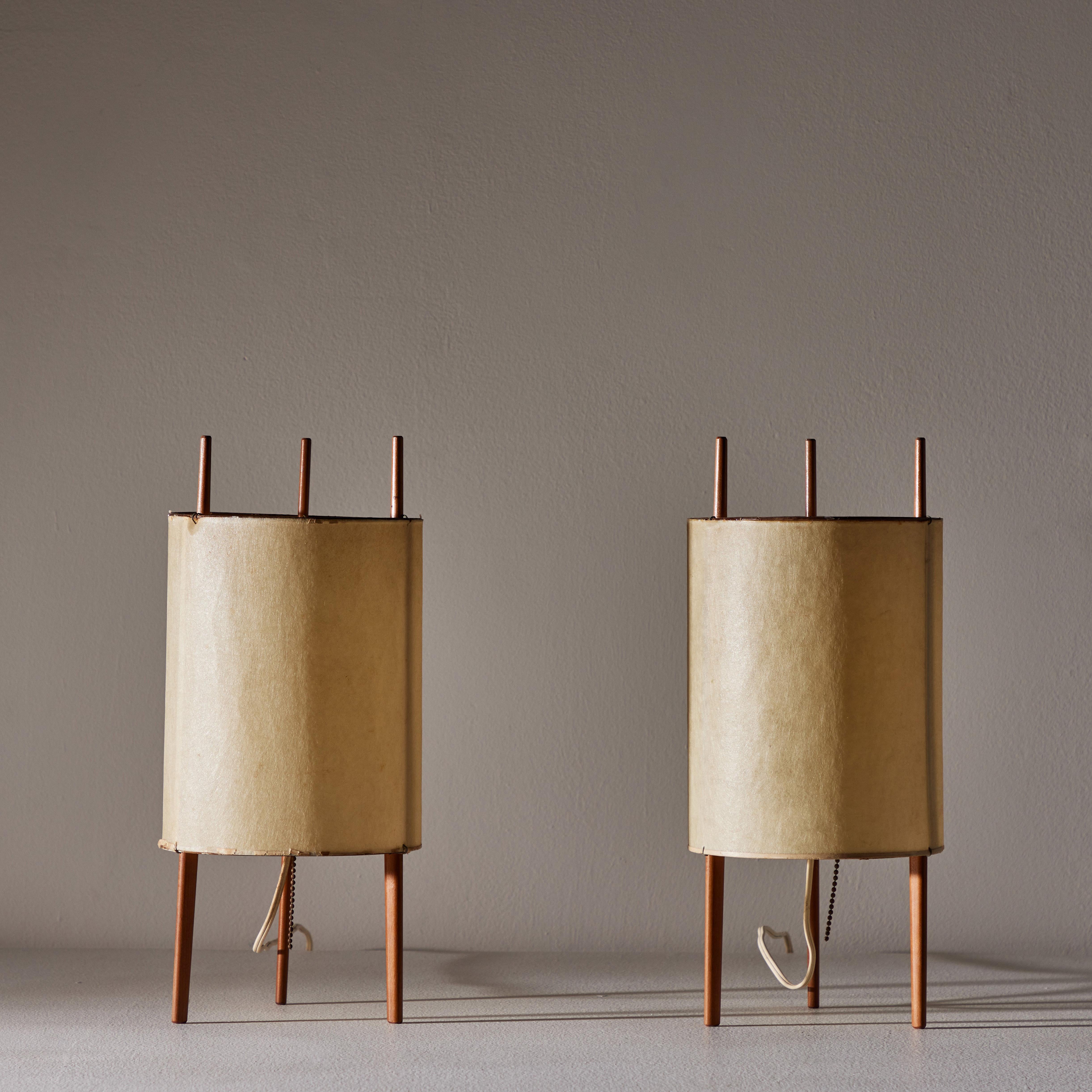 Mid-20th Century Pair of Table Lamps by Isamu Noguchi for Knoll