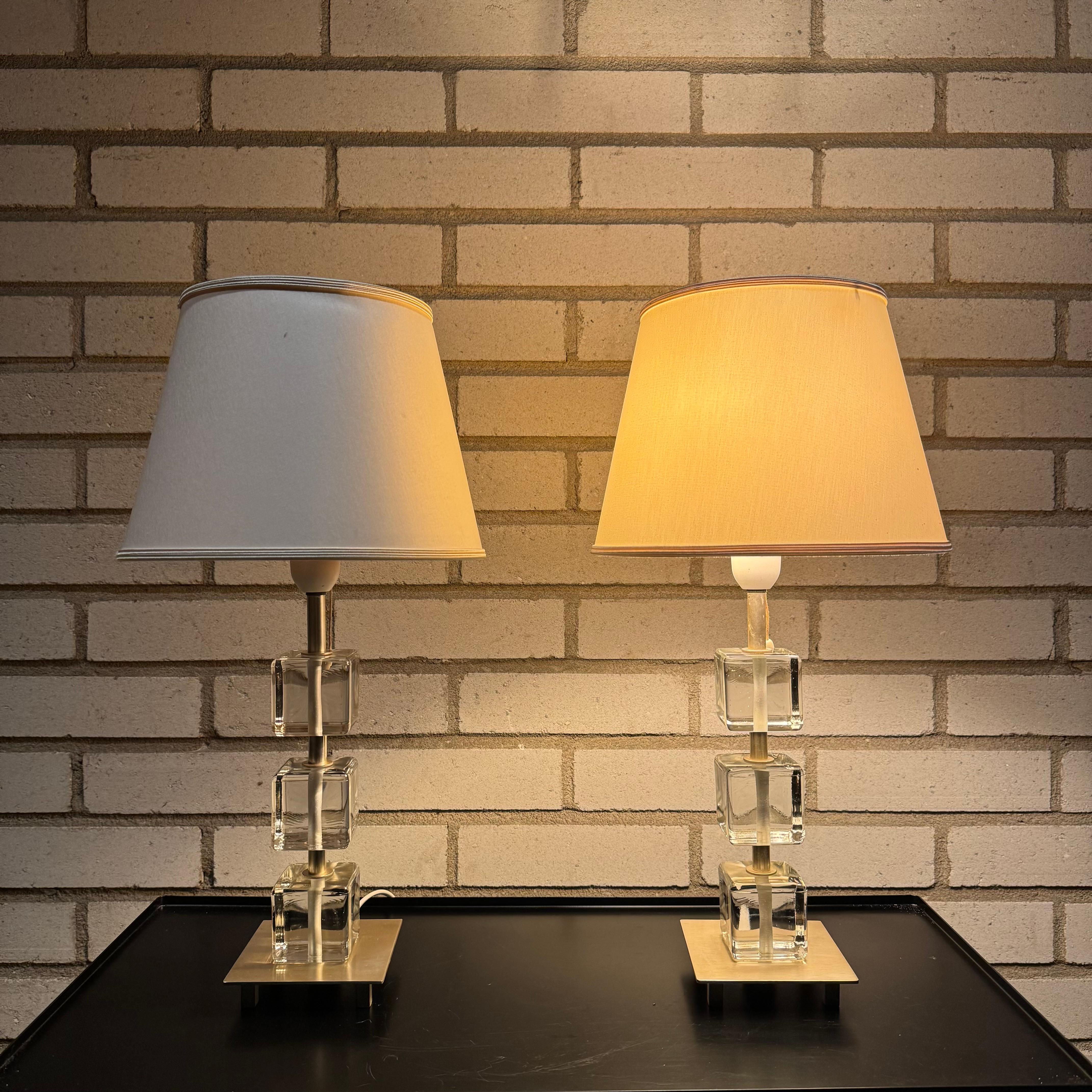 Métal Pair of table lamps by Malmö Metallvarufabrik en vente