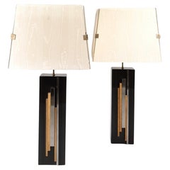 Paire de lampes de table par Maria Pergay