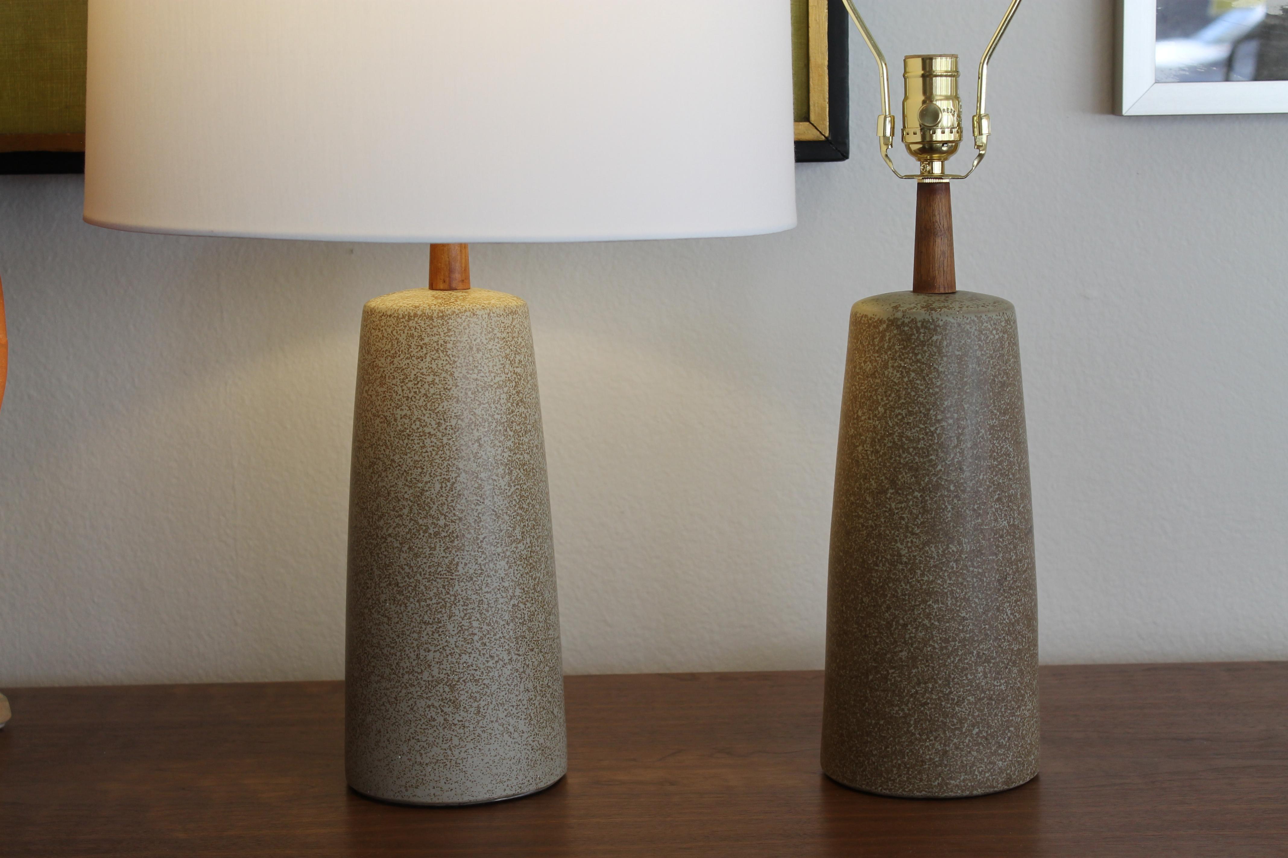 Mid-Century Modern Pair of Table Lamps by Martz