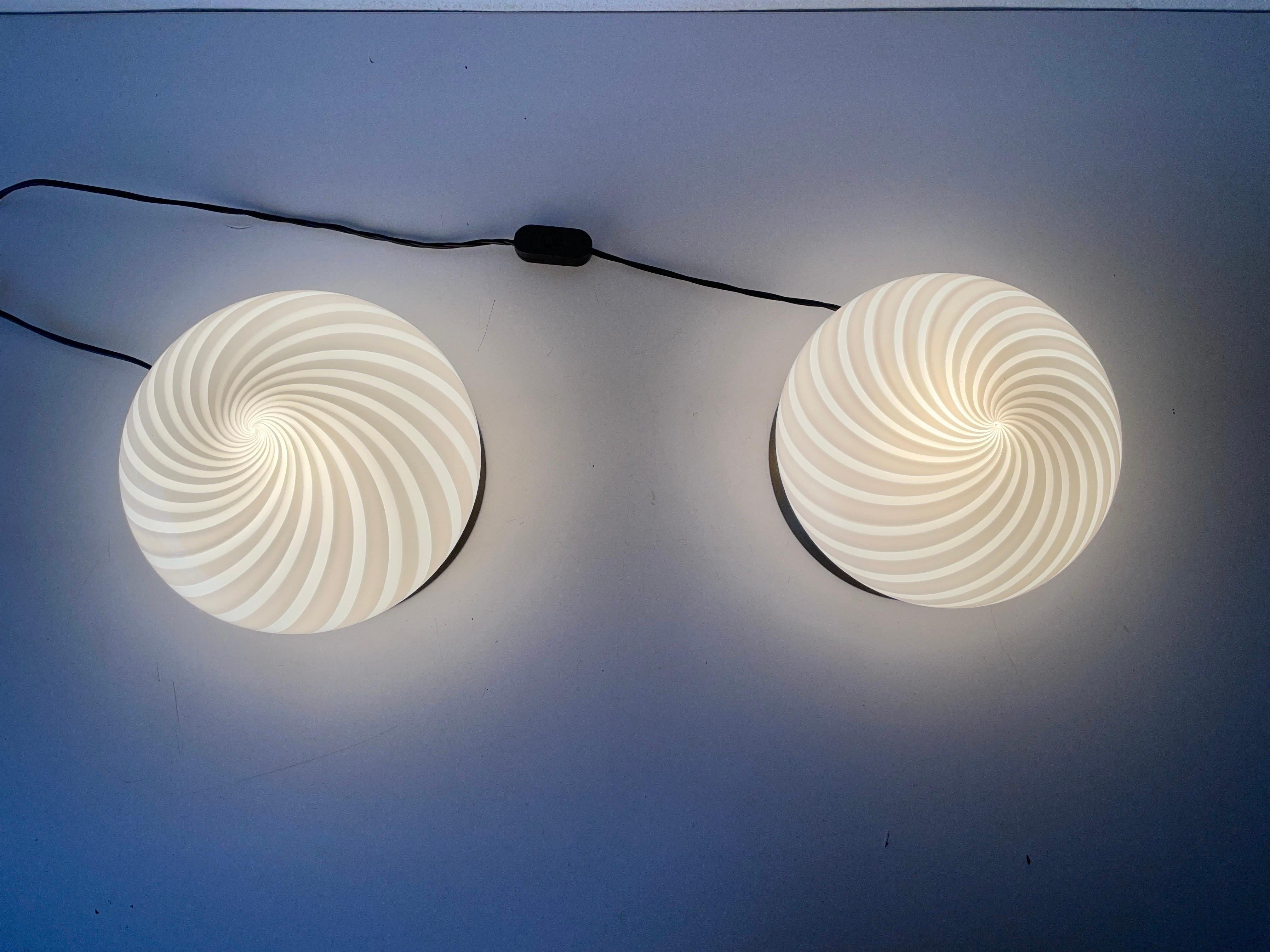 Pair of Table Lamps by Milano-Industria Lampadari Lamter, 1950s, Italy For Sale 3