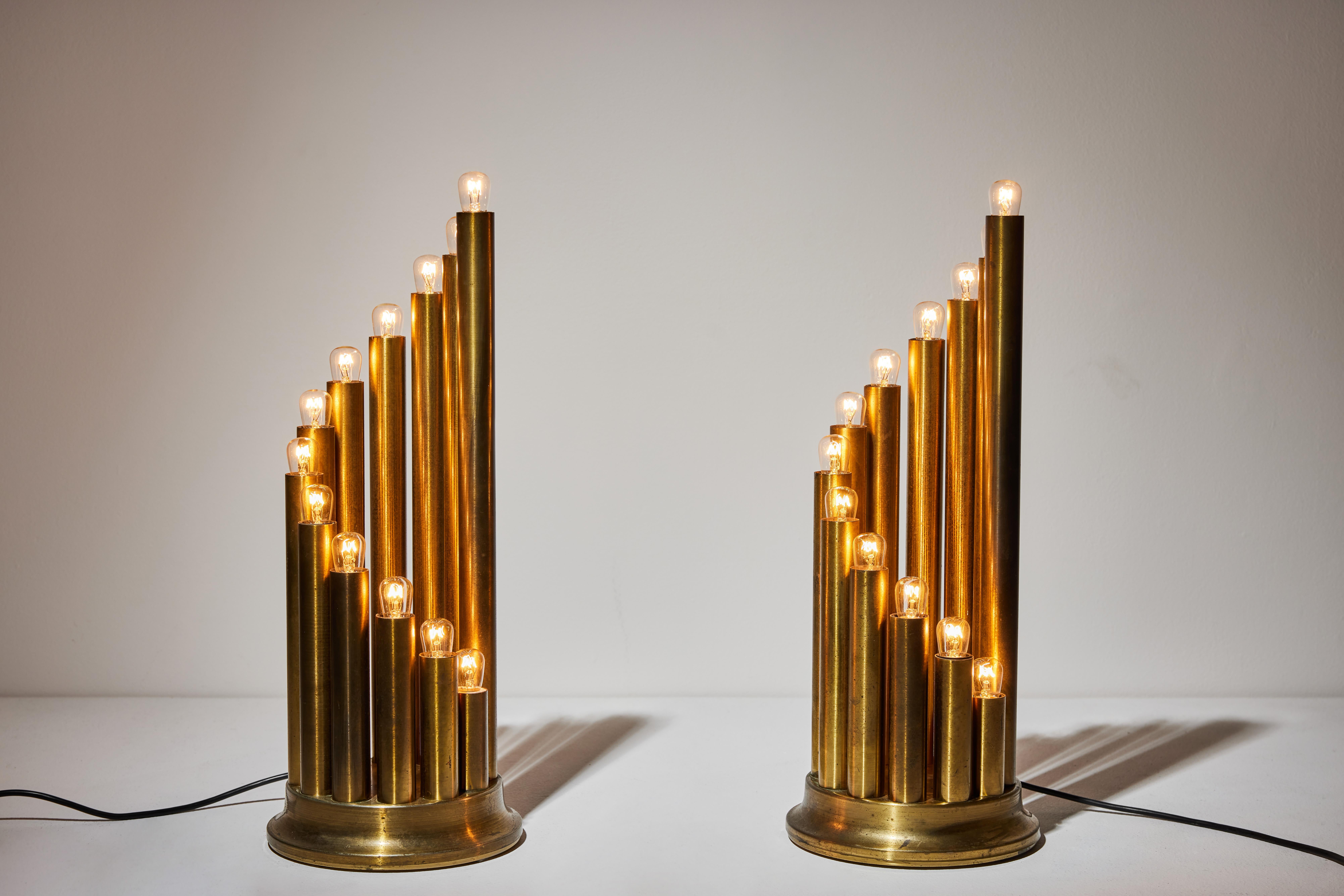 Mid-Century Modern Paire de lampes de bureau par Reggiani en vente