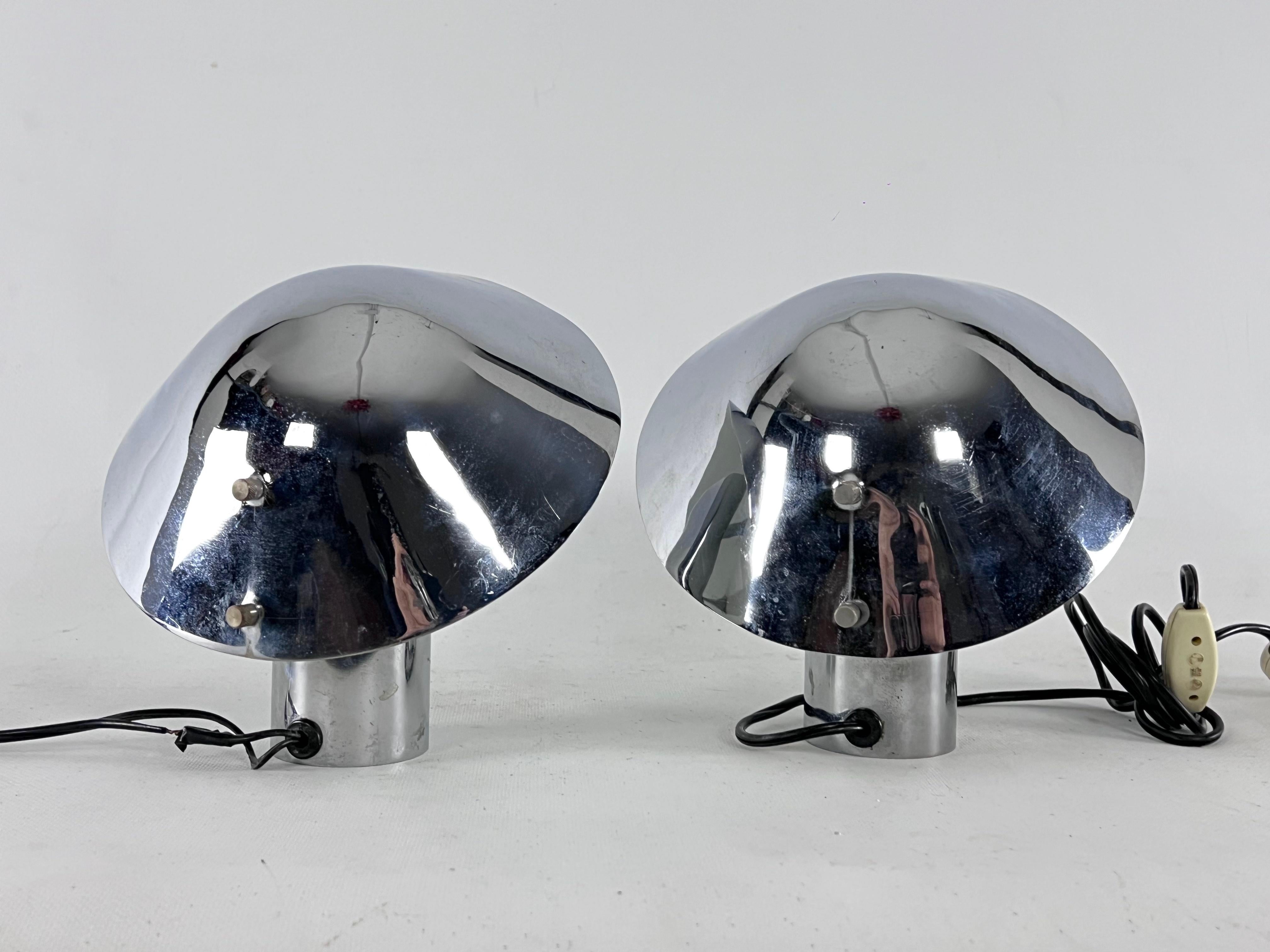 Paar von  Tischlampen von Sergio Mazza und Giuliana Gramigna für Quattrifolio, 70er-Jahre (Italienisch) im Angebot