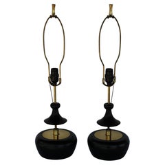Coppia di lampade da tavolo della Modeline Lamp Company