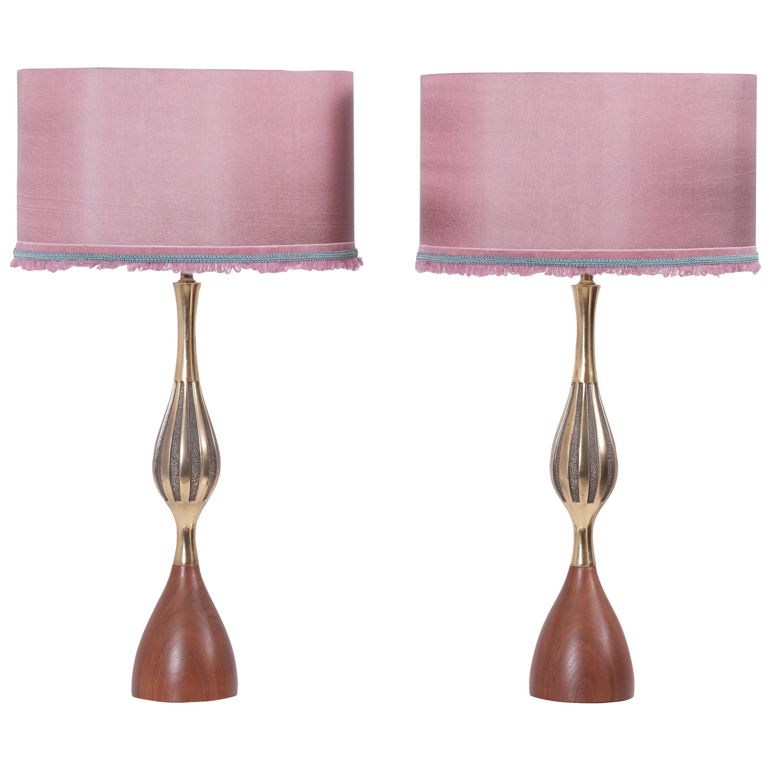 Pair of Table Lamps by Tony Paul for Westwood Lightning, USA, 1960s