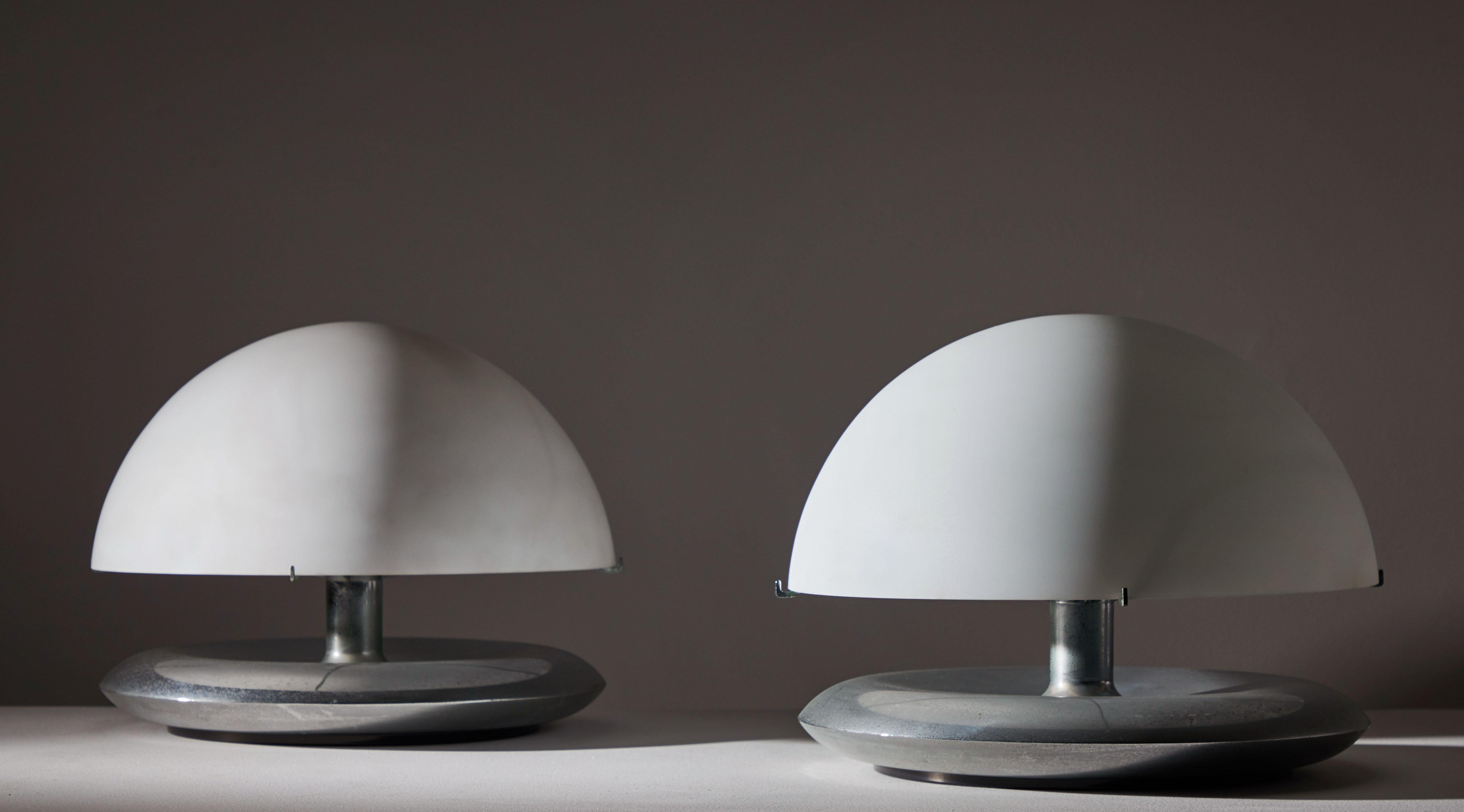 Italian Pair of Table Lamps by Venini