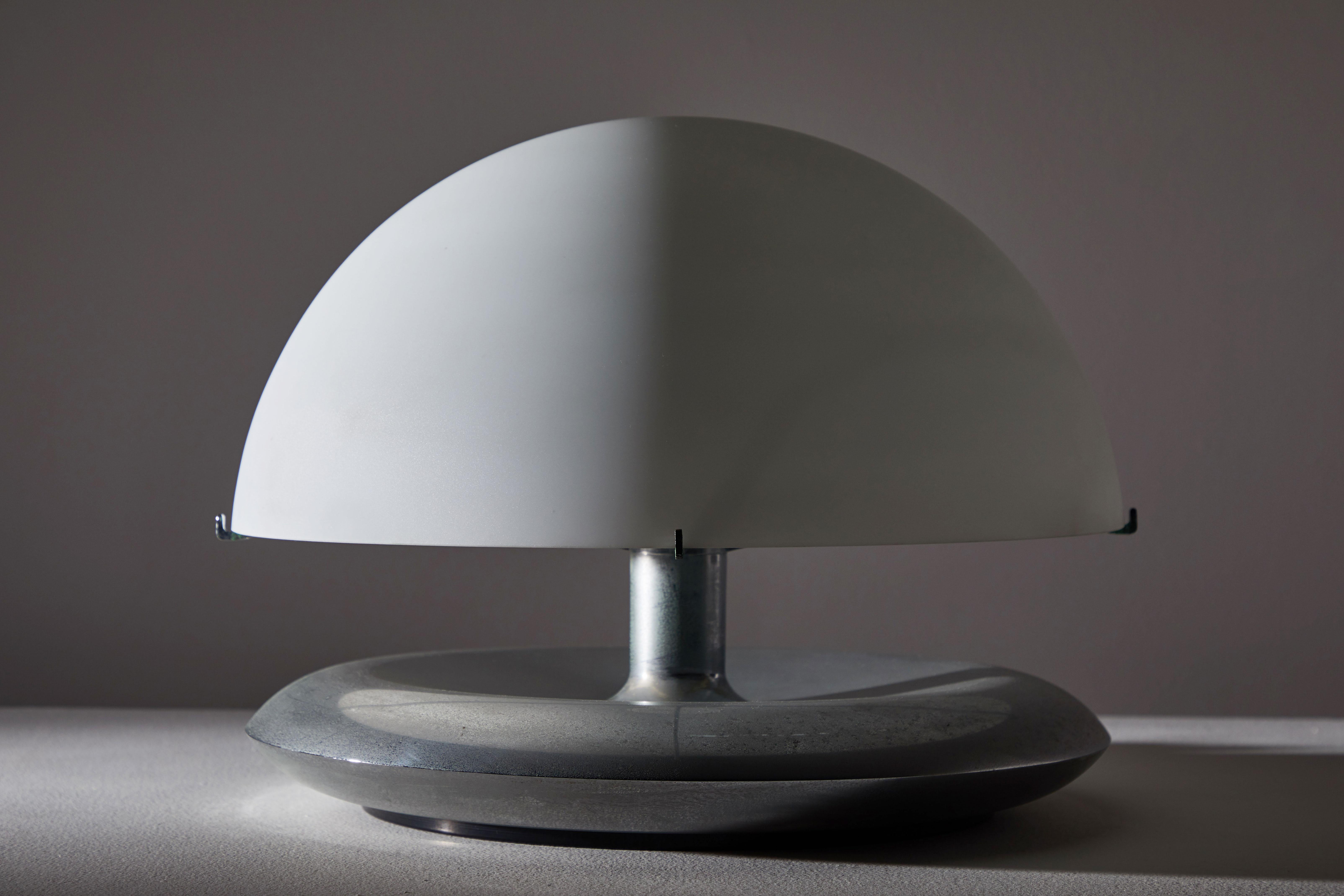 Plated Pair of Table Lamps by Venini