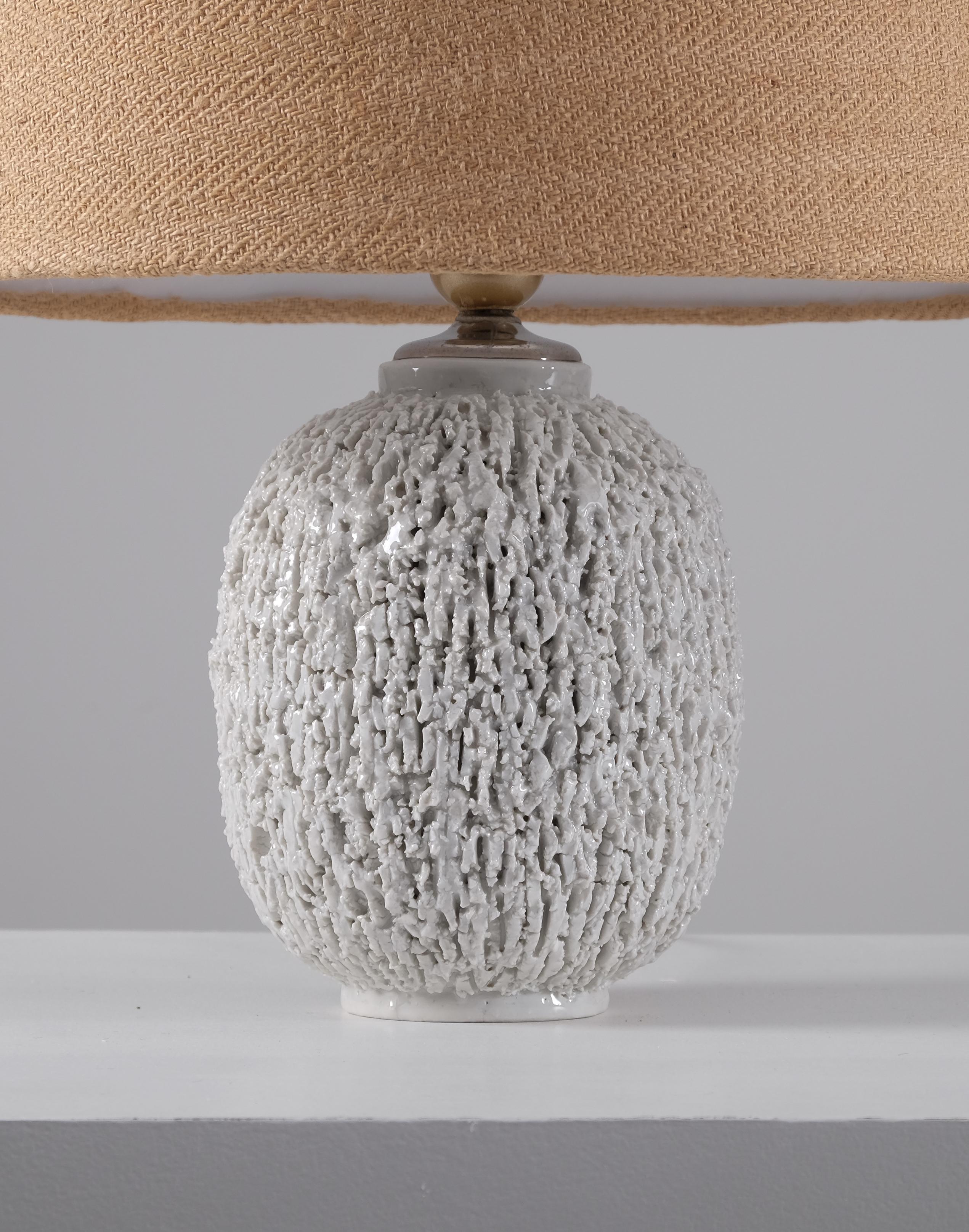Céramique Paire de lampes de table 