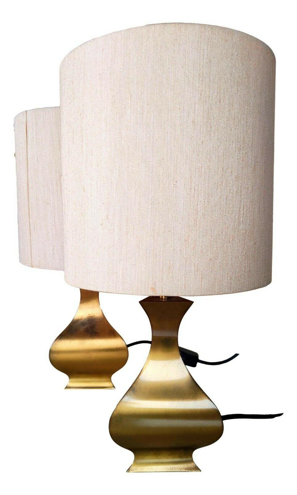 Brass Pair of table lamps design A. Montagna Grillo A. Tonello for High Society, 1970s For Sale