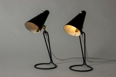 Paire de lampes de bureau conçues par Bertil Brisborg pour Nordiska Kompaniet, Suède