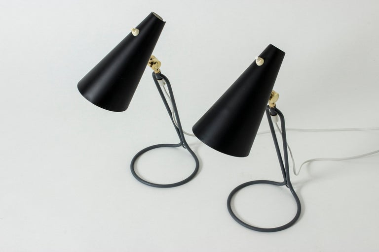 Swedish Pair of Table Lamps Designed by Bertil Brisborg for Nordiska Kompaniet, Sweden For Sale