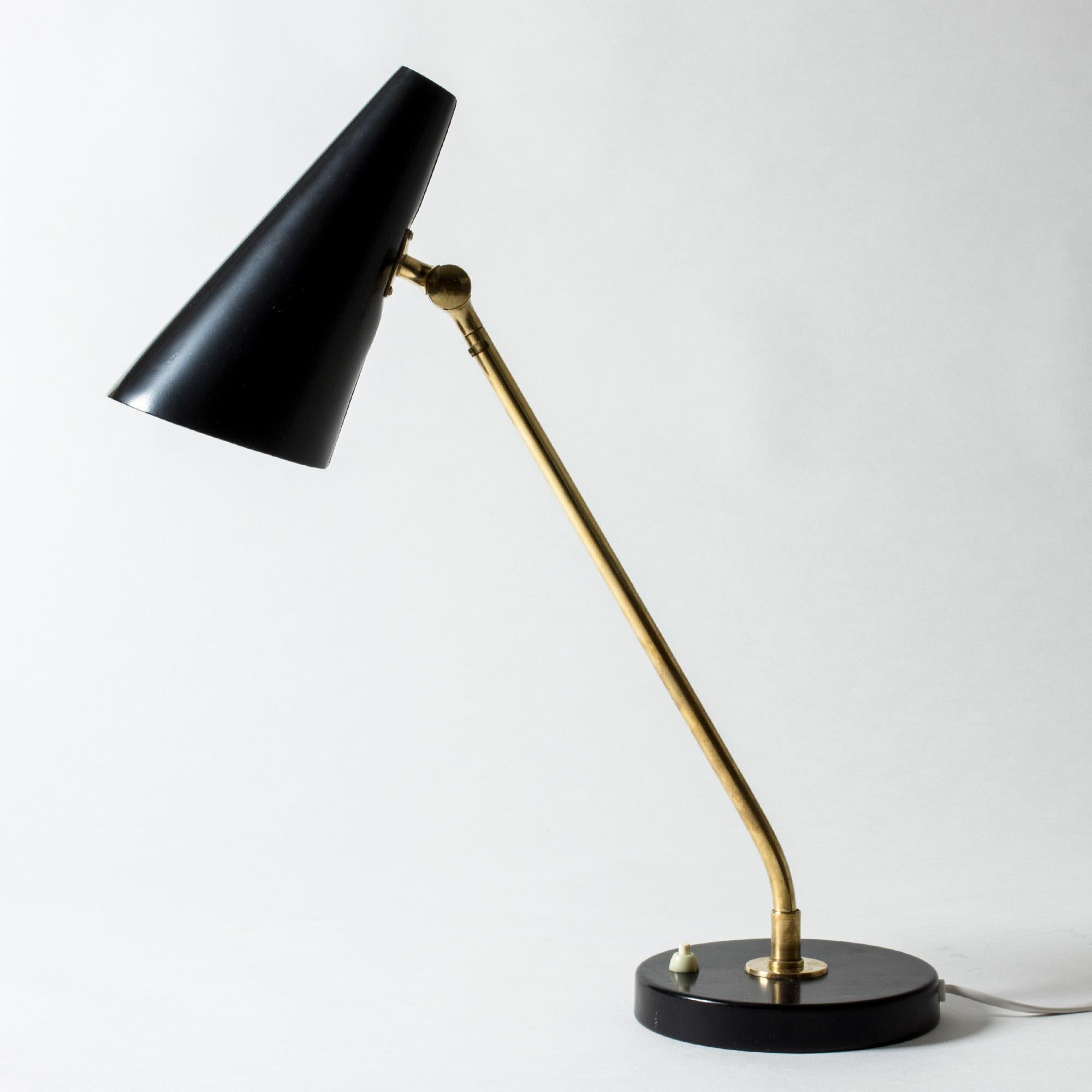 Metal Pair of Table Lamps Designed by Bertil Brisborg for Nordiska Kompaniet, Sweden For Sale