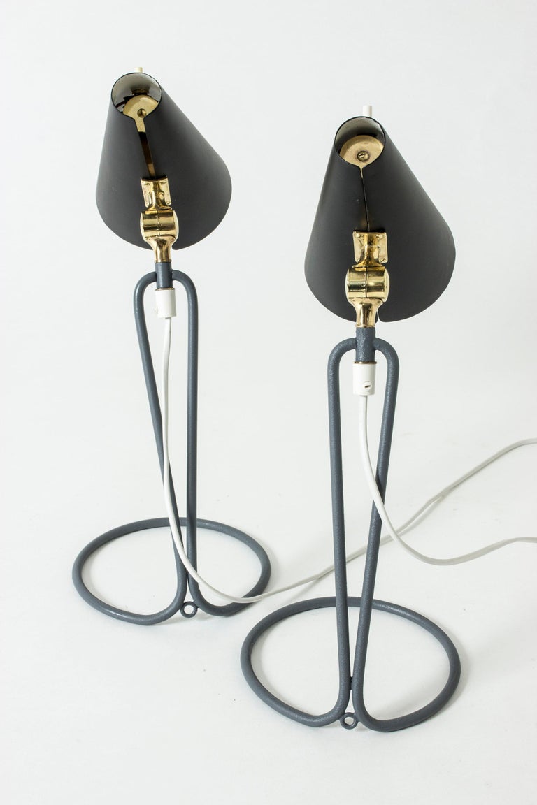Pair of Table Lamps Designed by Bertil Brisborg for Nordiska Kompaniet, Sweden For Sale 1