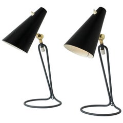Pair of Table Lamps Designed by Bertil Brisborg for Nordiska Kompaniet, Sweden