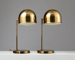 Pair of Table Lamps Designed by Eje Ahlgren for Bergboms, Sweden, 1960’s