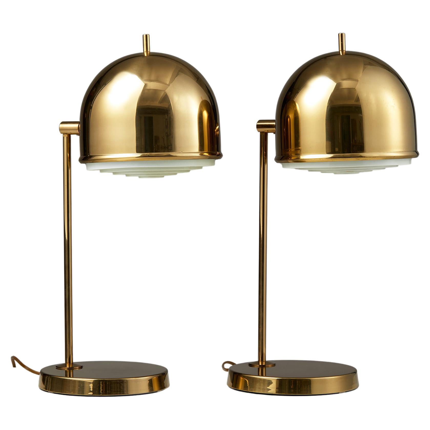Pair of Table Lamps Designed by Eje Ahlgren for Bergboms, Sweden, 1960’s