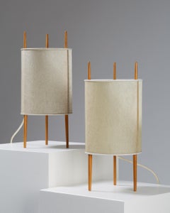 Pair of Table Lamps Designed by Isamu Noguchi for Knoll International, Usa. 194