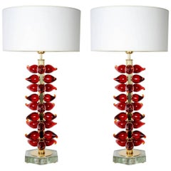 Pair of Table Lamps Designed by Juan Luca Fontana