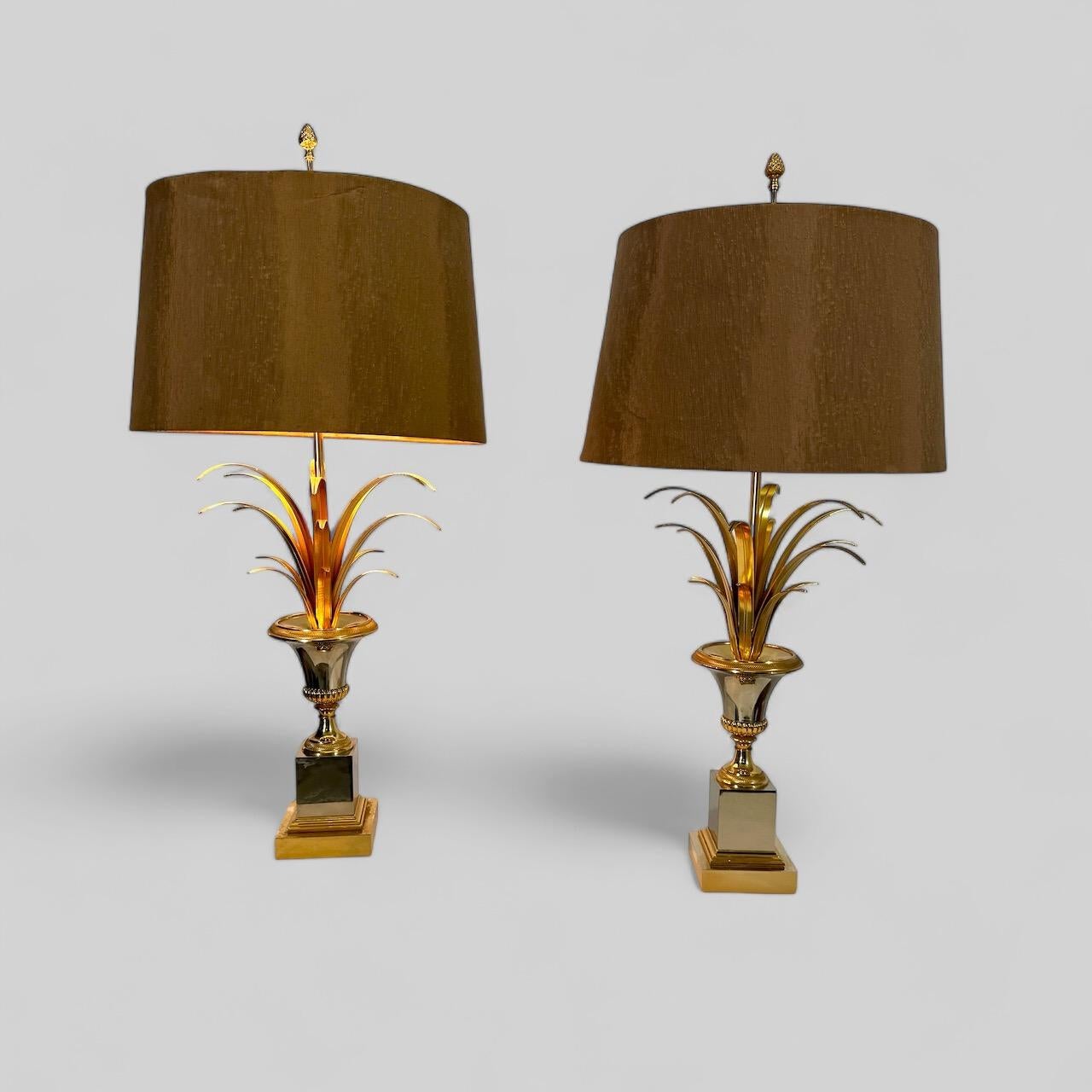 Paire de lampes de table de la Maison Charles, Modèle 