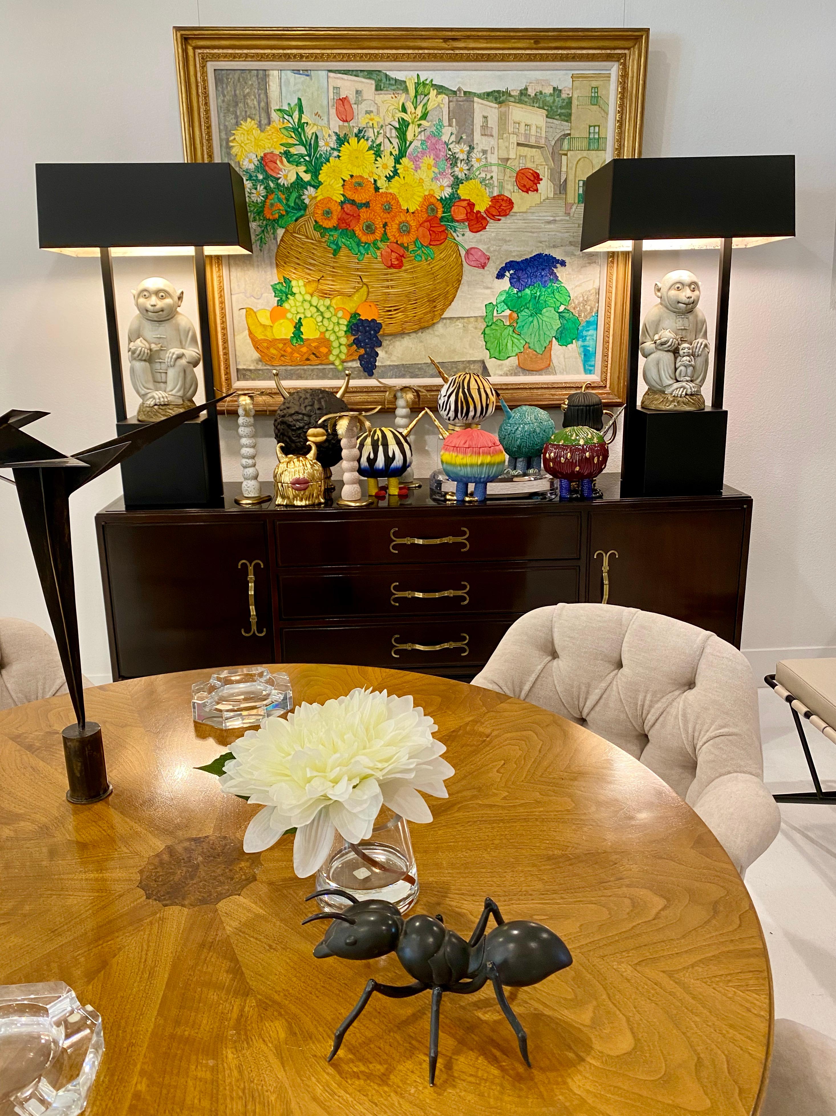 Pair of Table Lamps Featuring Chinese Monkeys Designed by Billy Haines 4