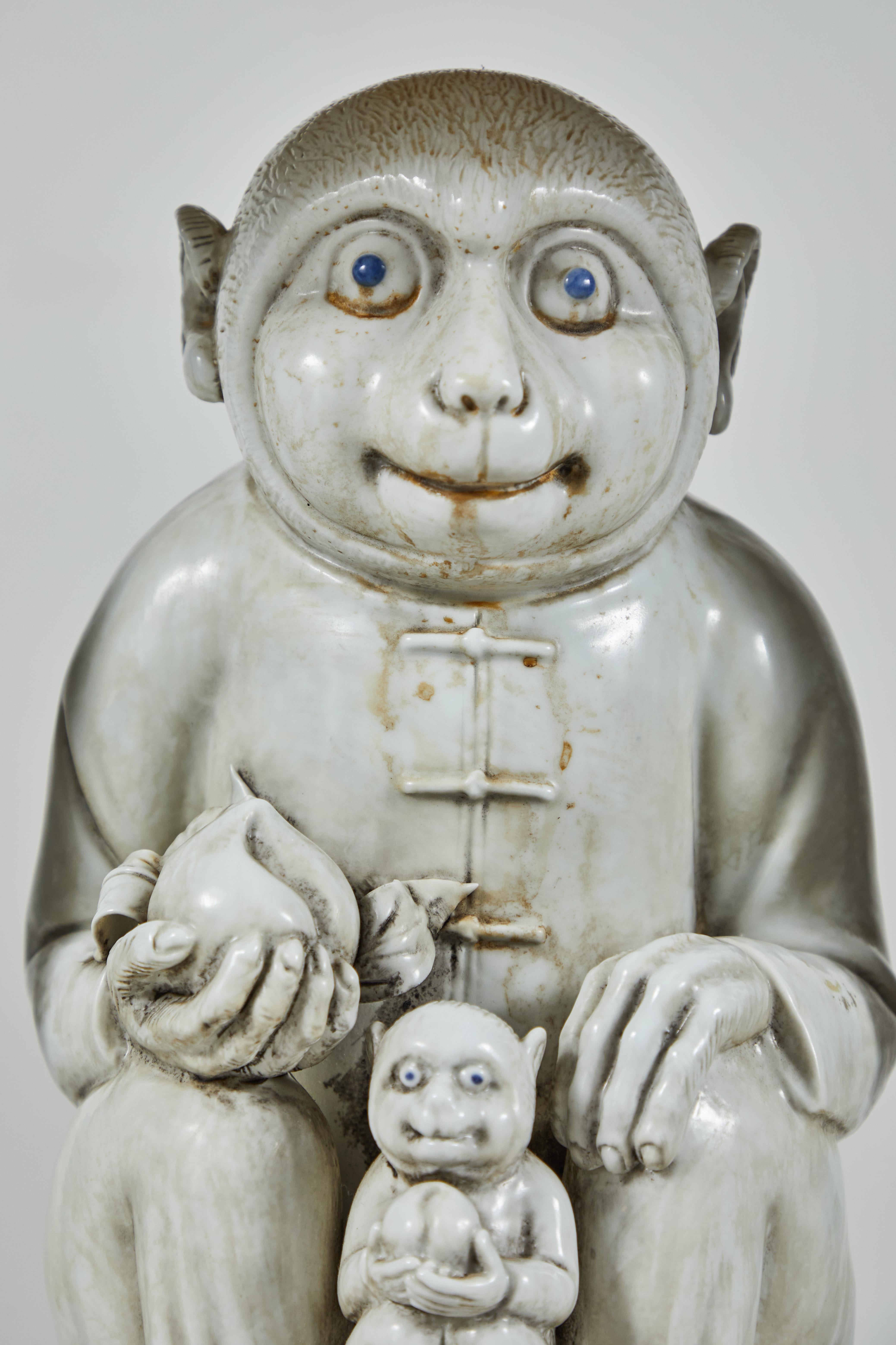 Pair of Table Lamps Featuring Chinese Monkeys Designed by Billy Haines 3