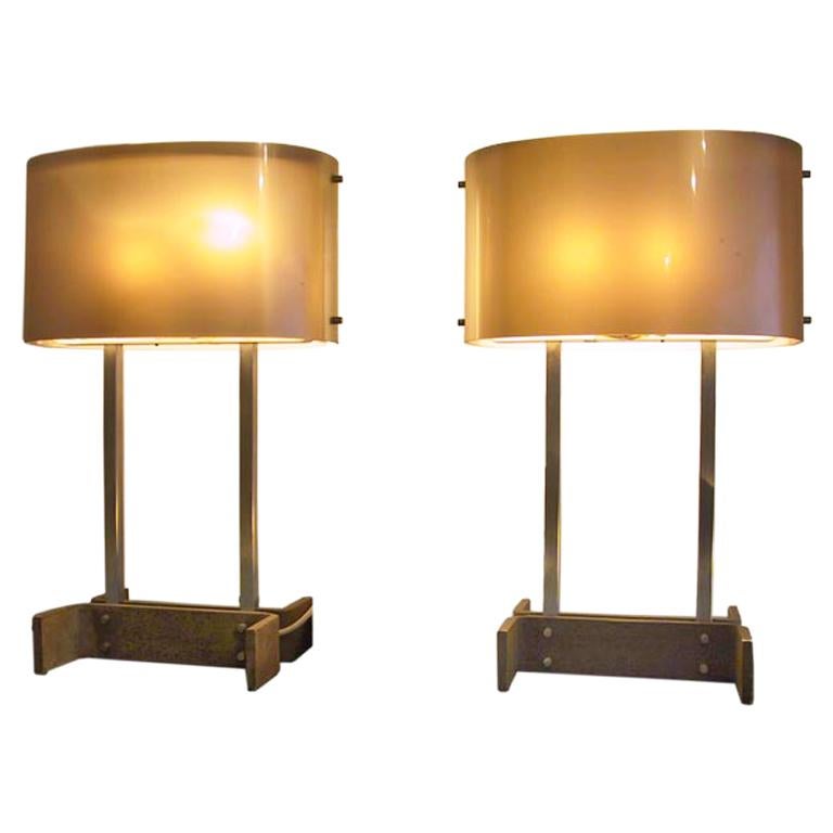 Paire de lampes de table en vente