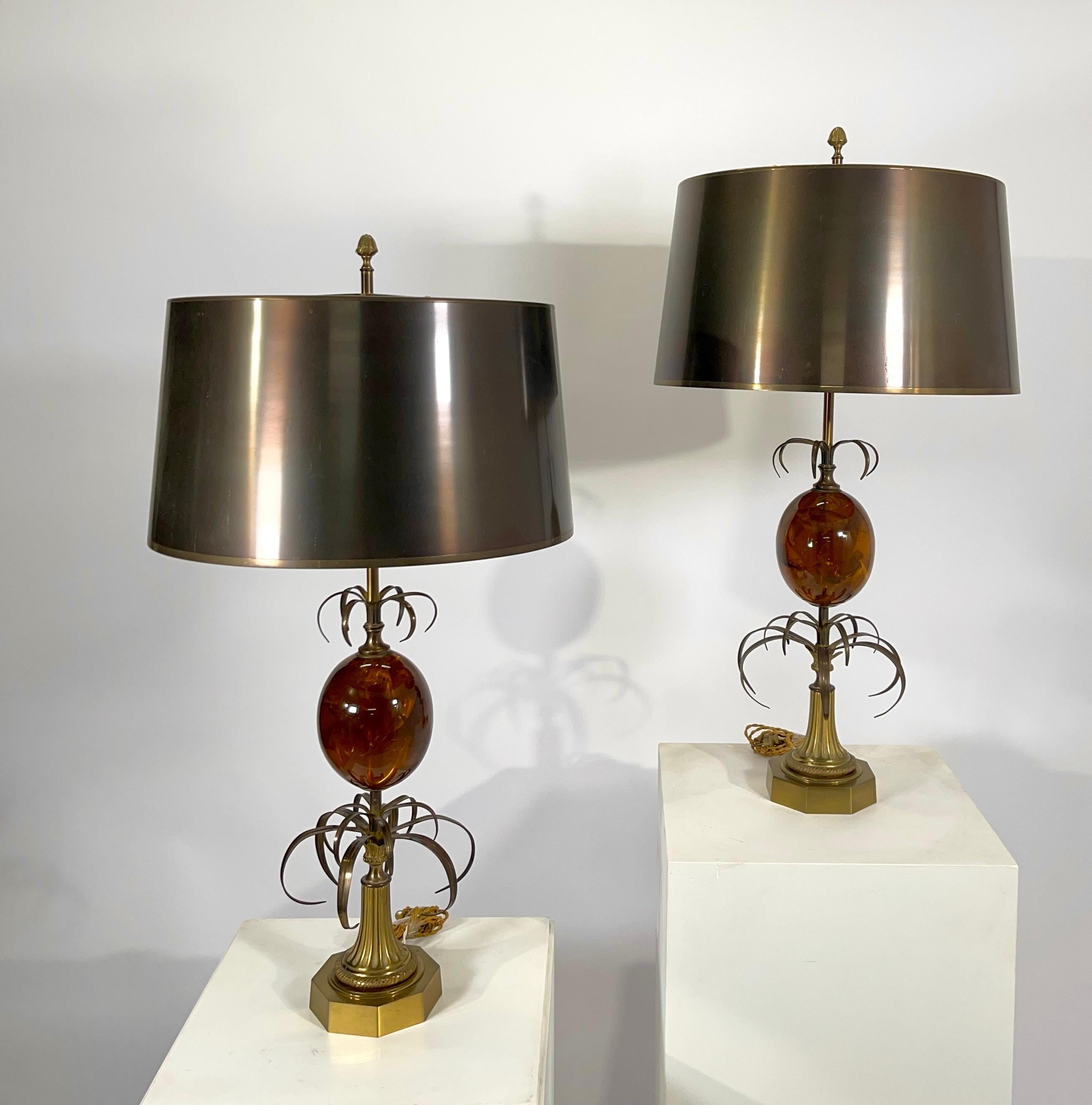 Paar Tischlampen „Fractal“ von Maison Charles im Angebot 4