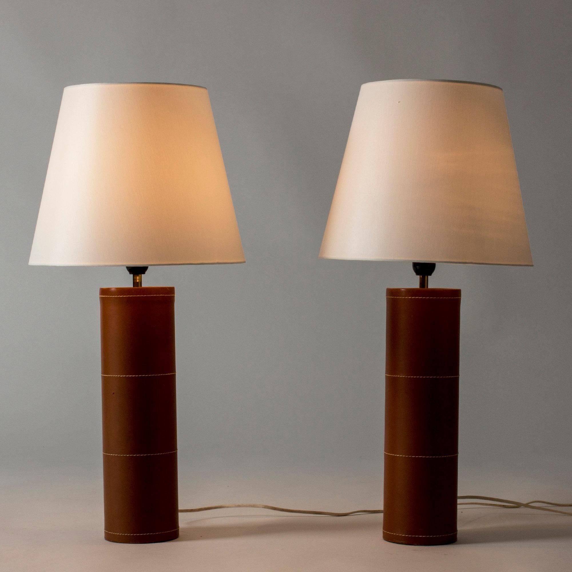 Scandinavian Modern Pair of Table Lamps from Bergboms, Sweden, 1960s