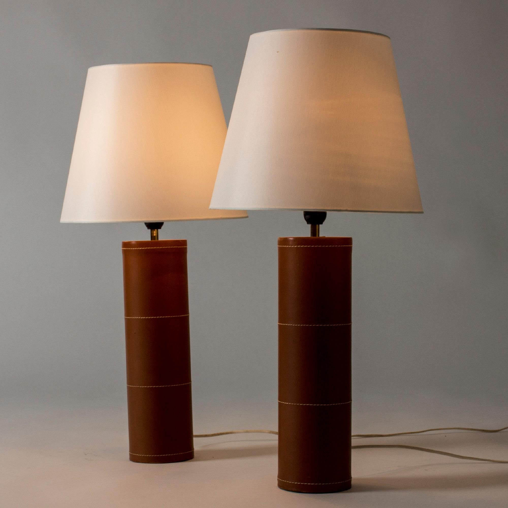 Swedish Pair of Table Lamps from Bergboms, Sweden, 1960s